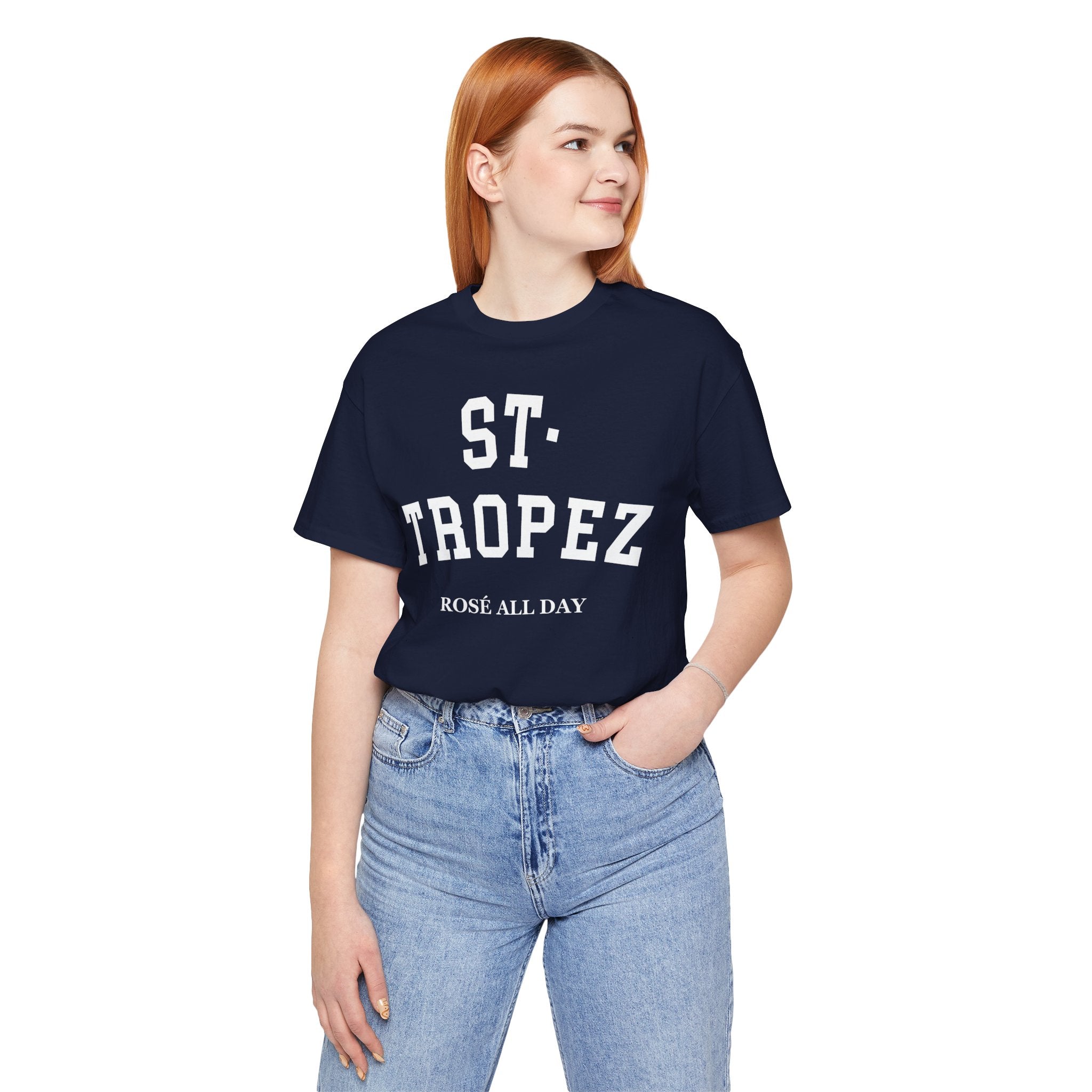 St. Tropez Collegiate — 100% Cotton Premium Unisex T-Shirt | BY CHARLES