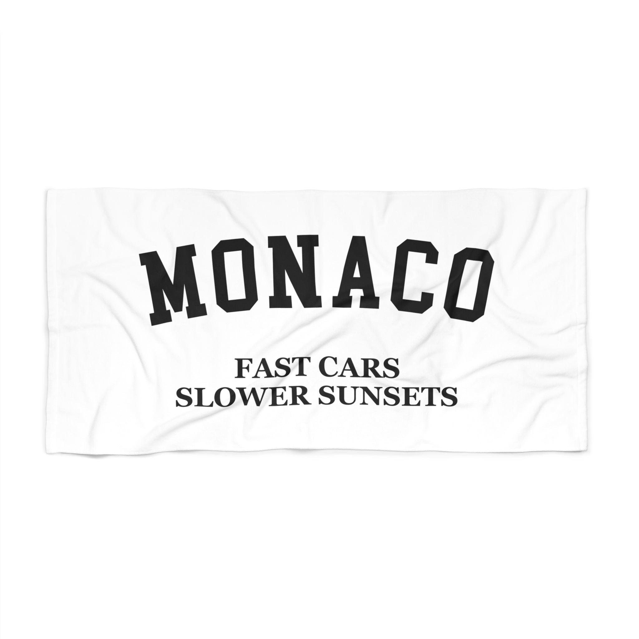 Monaco Slogan Series Beach Towel — Premium Oversized | BY CHARLES