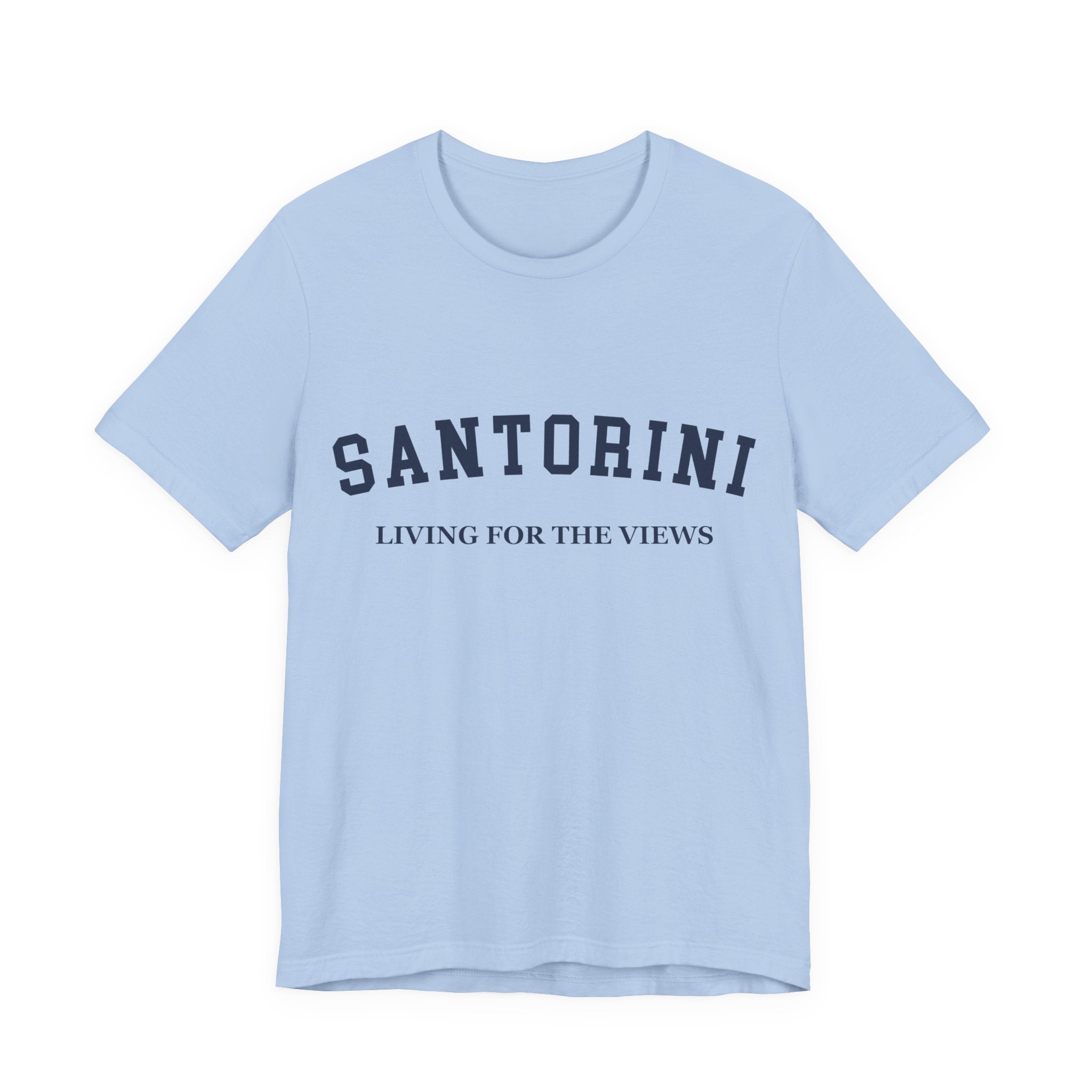 Santorini Collegiate — 100% Cotton Premium Unisex T-Shirt | BY CHARLES