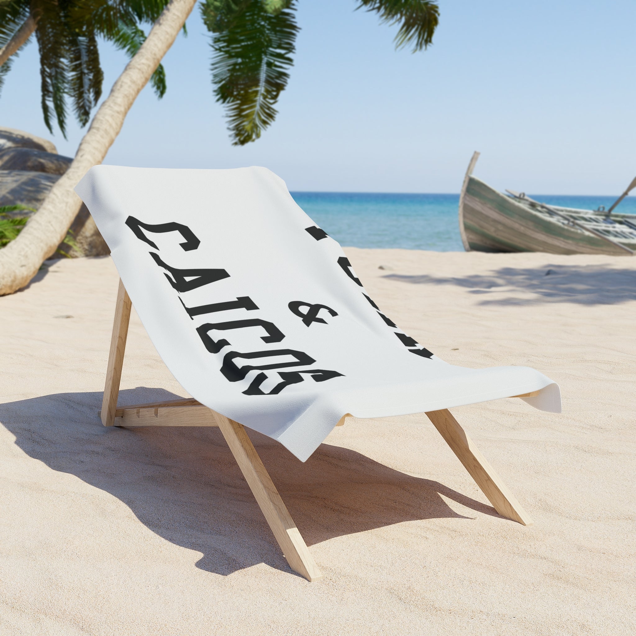 Turks & Caicos Slogan Series Beach Towel — Premium Oversized | BY CHARLES