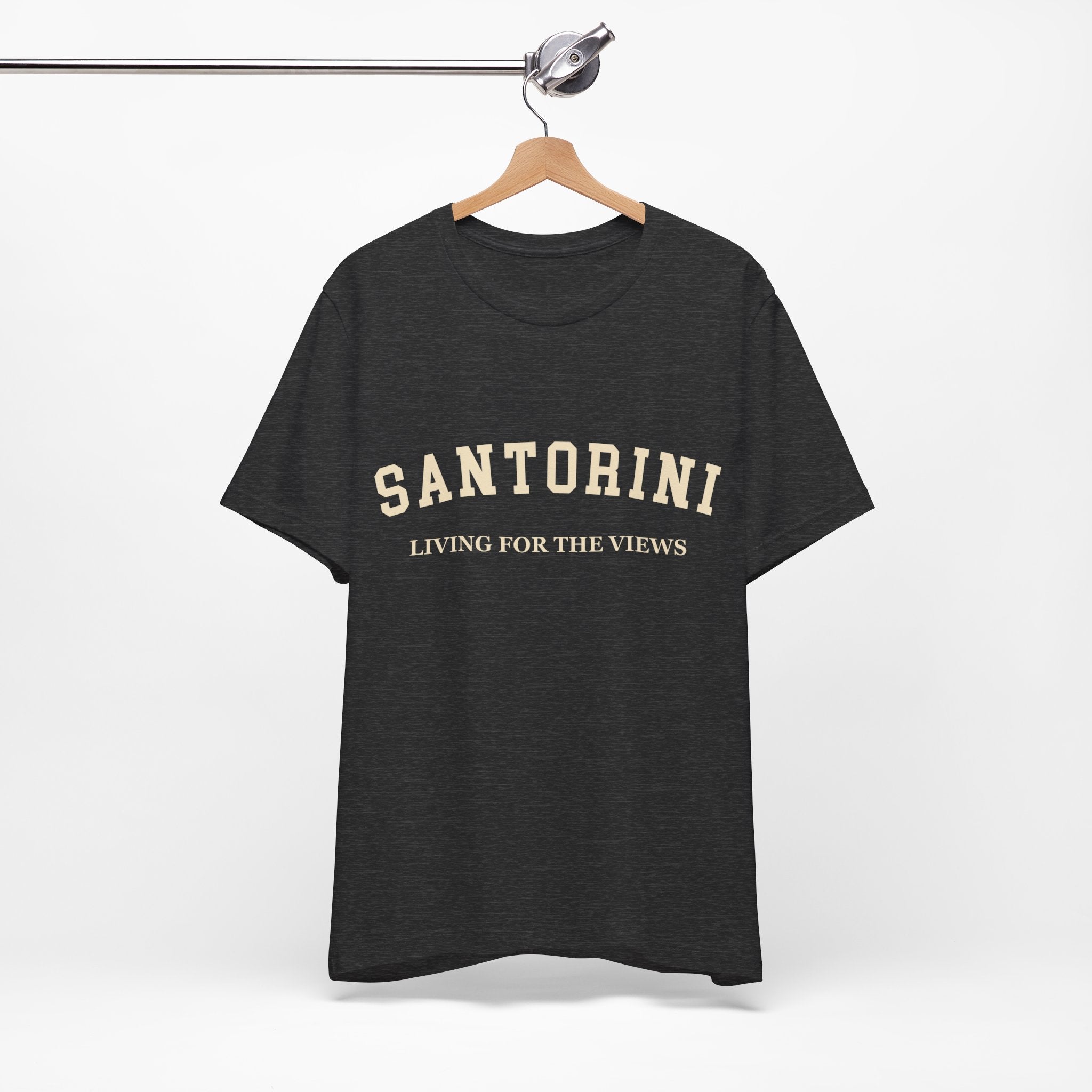 Santorini Collegiate — 100% Cotton Premium Unisex T-Shirt | BY CHARLES