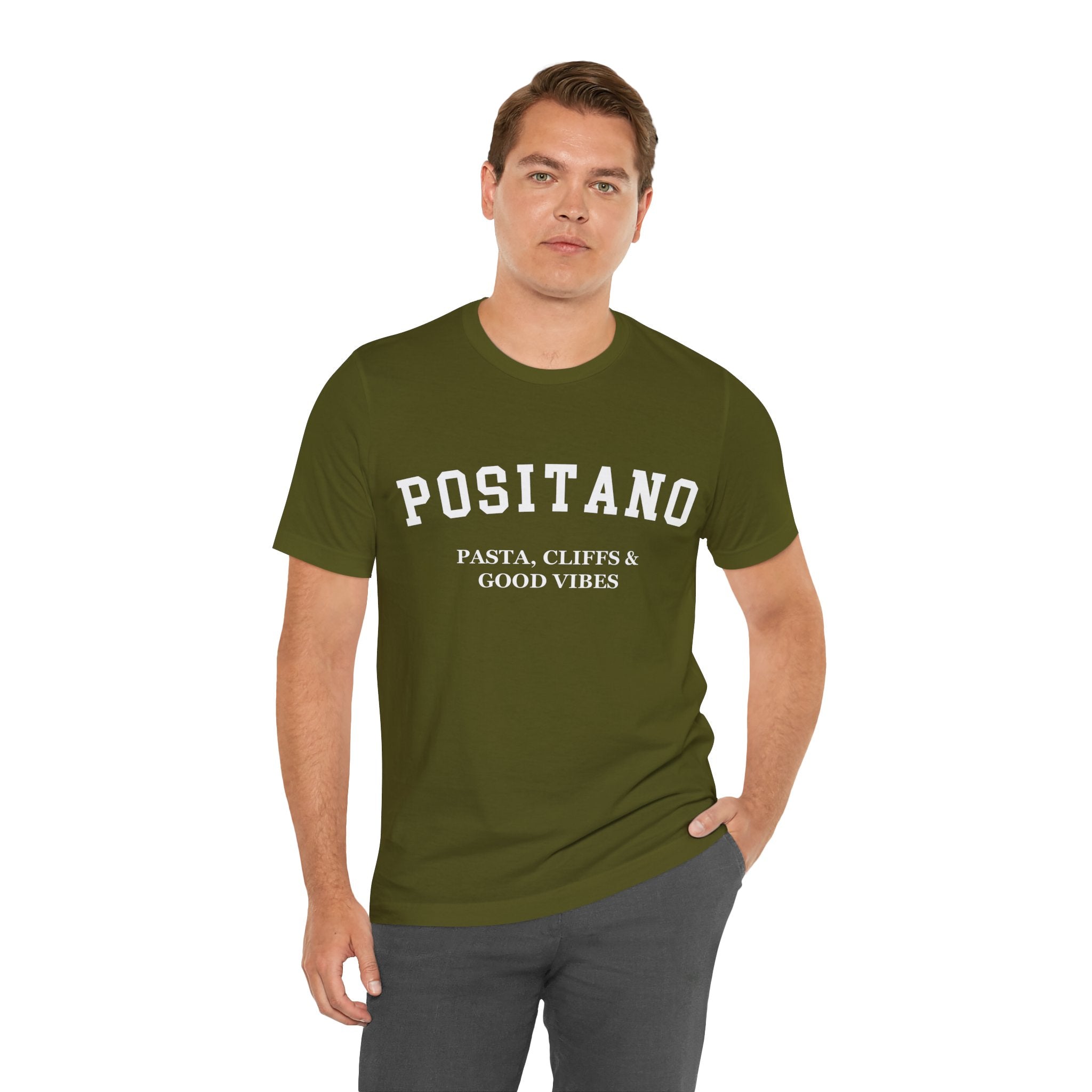 Positano Collegiate — 100% Cotton Premium Unisex T-Shirt | BY CHARLES