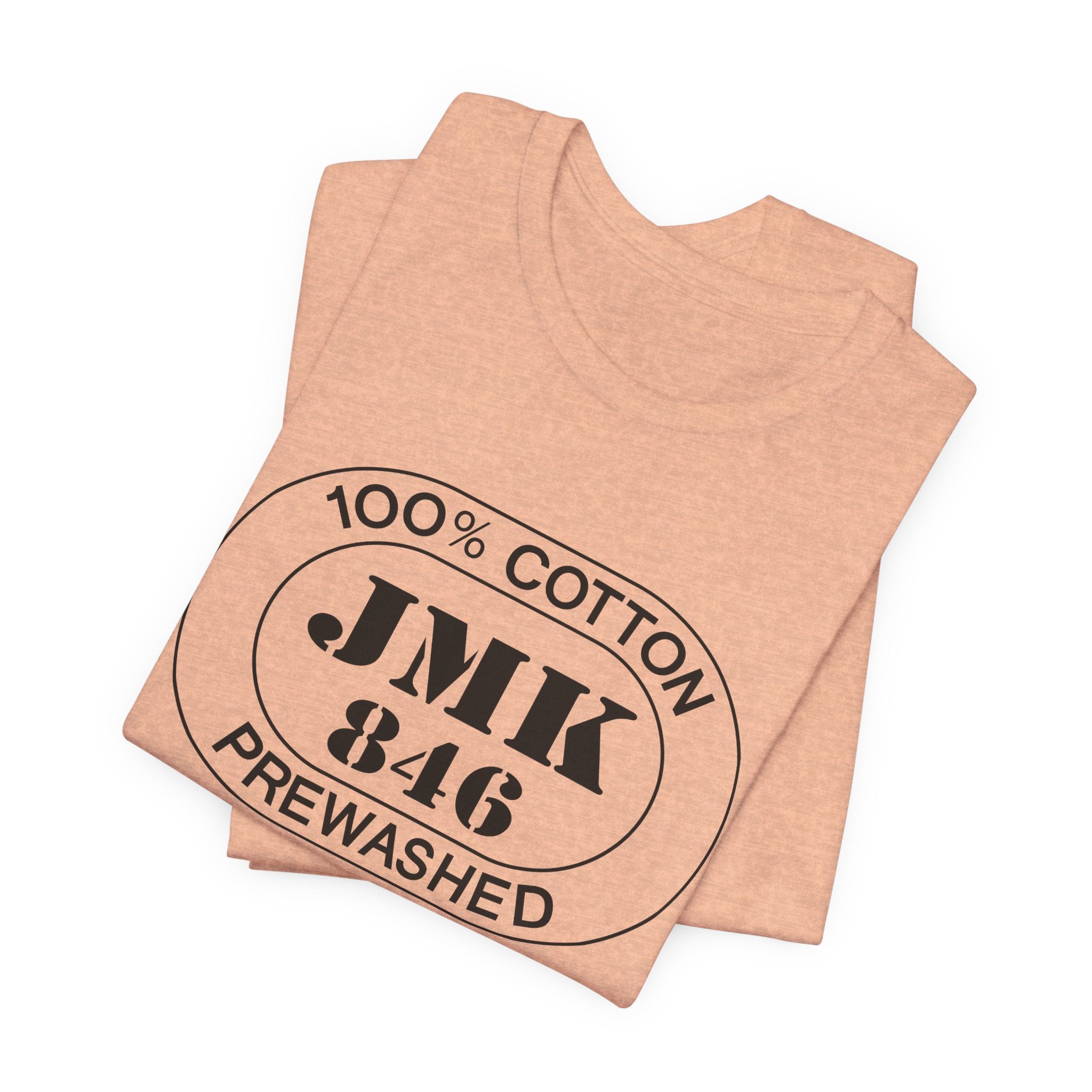 Mykonos Airport Oval tee in heather peach, alternate view