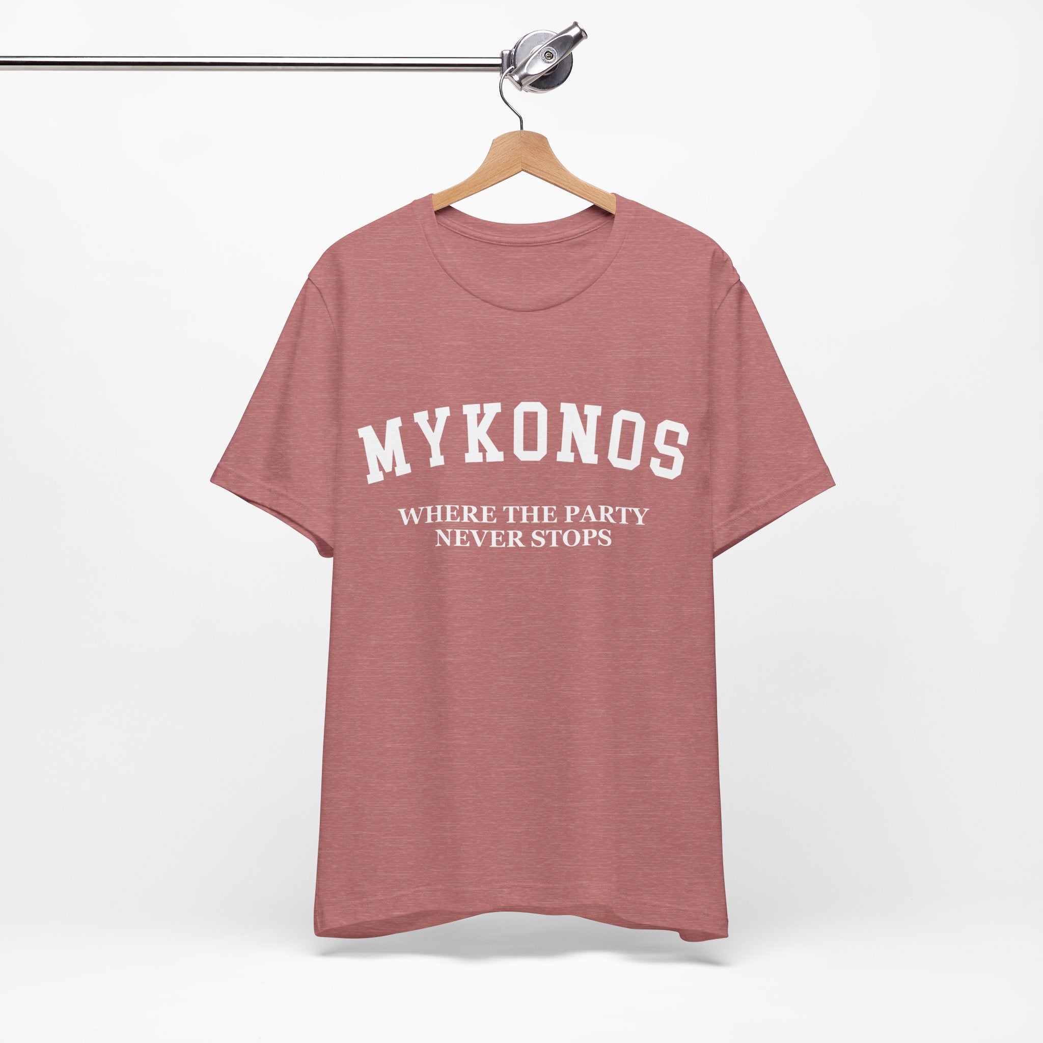 Mykonos Collegiate — 100% Cotton Premium Unisex T-Shirt | BY CHARLES