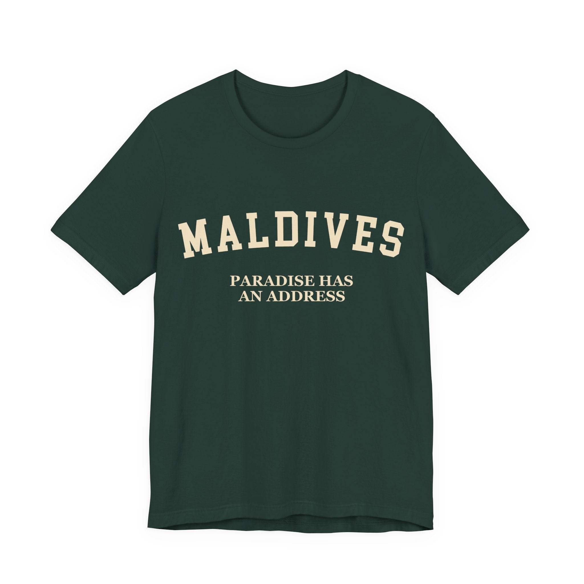 Maldives Collegiate — 100% Cotton Premium Unisex T-Shirt | BY CHARLES