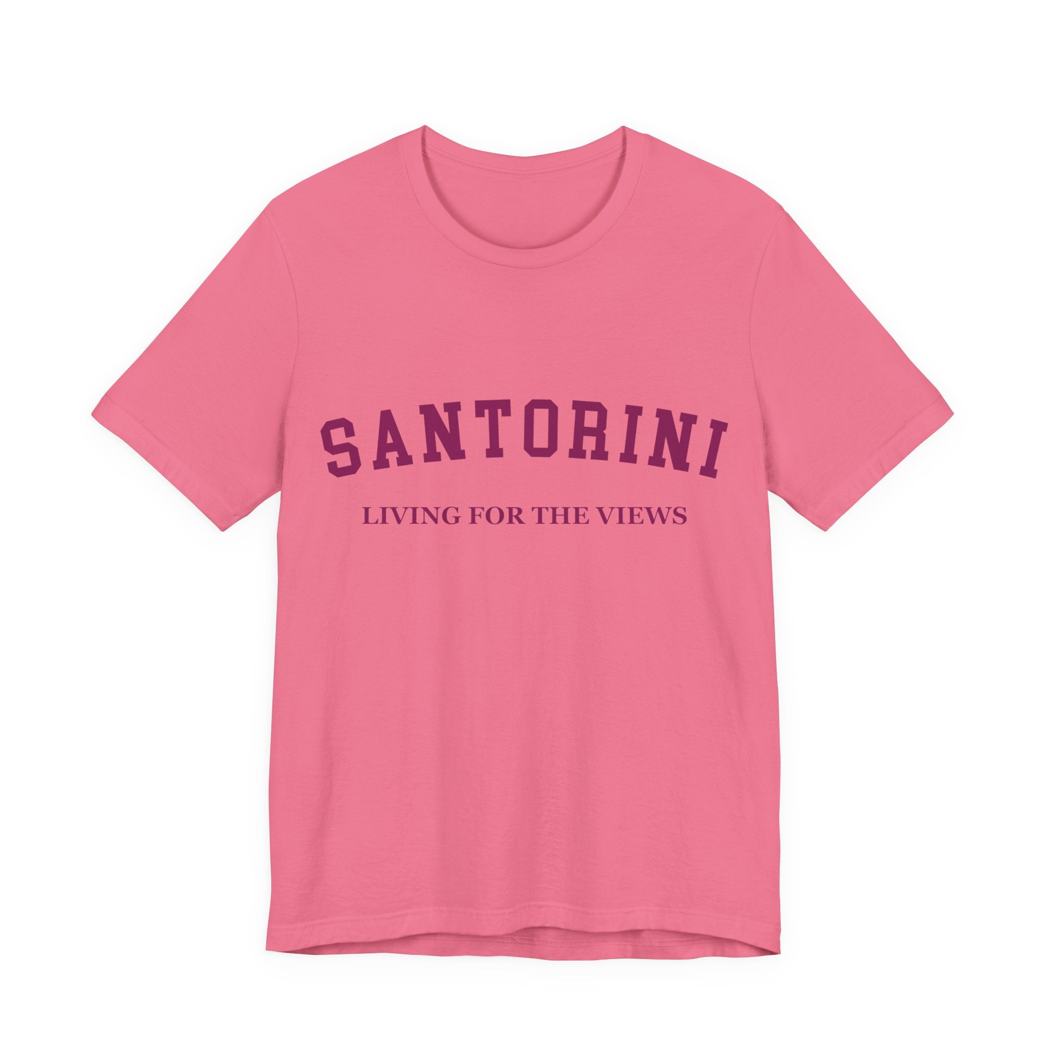 Santorini Collegiate — 100% Cotton Premium Unisex T-Shirt | BY CHARLES