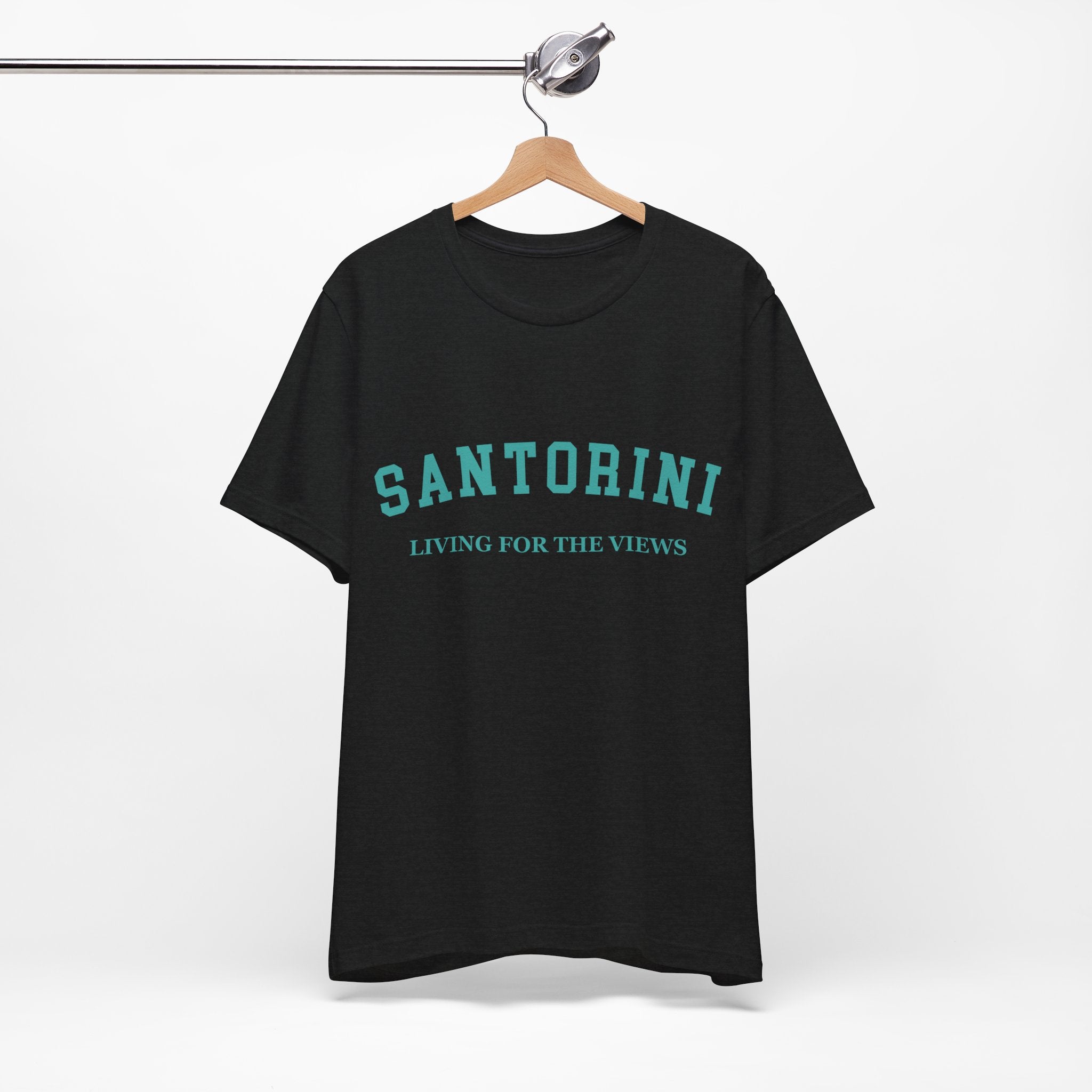 Santorini Collegiate — 100% Cotton Premium Unisex T-Shirt | BY CHARLES