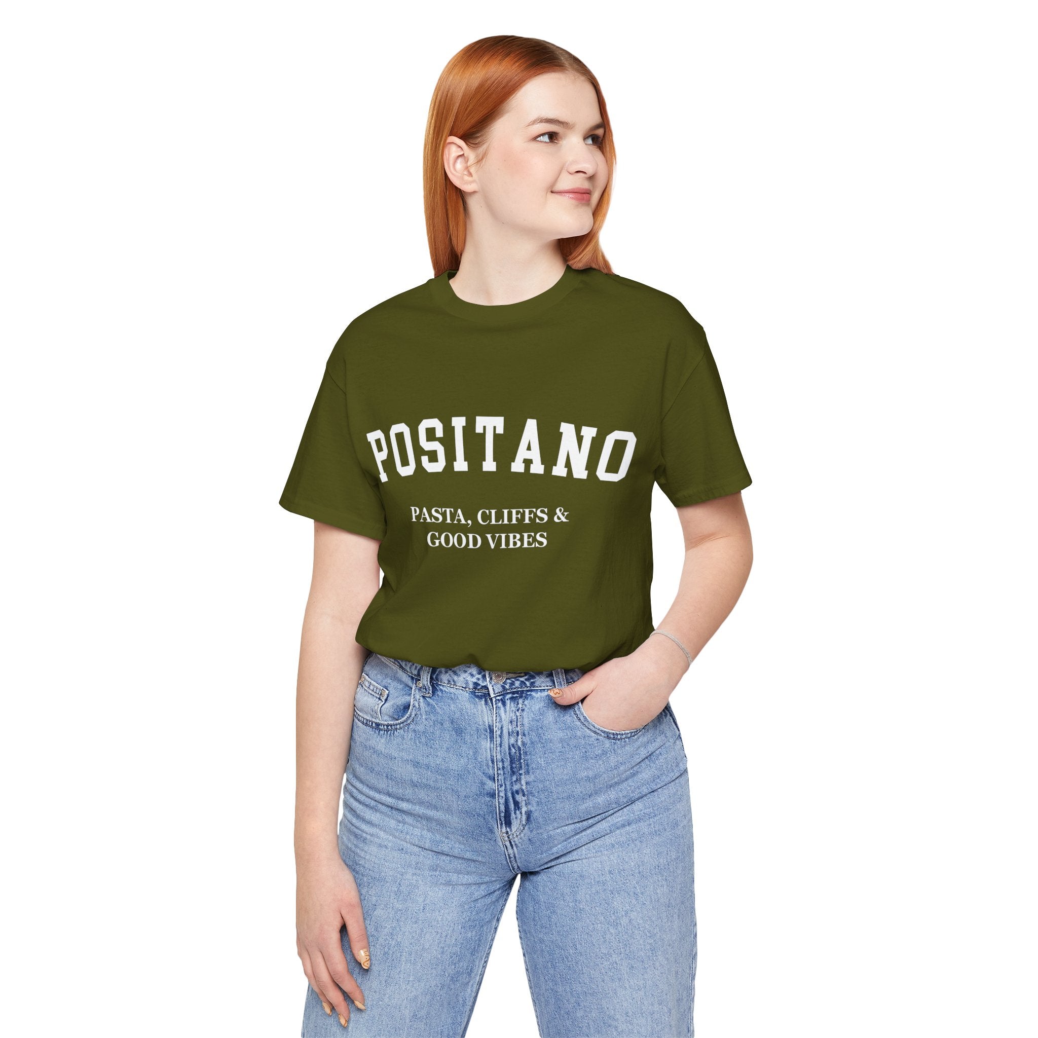 Positano Collegiate — 100% Cotton Premium Unisex T-Shirt | BY CHARLES