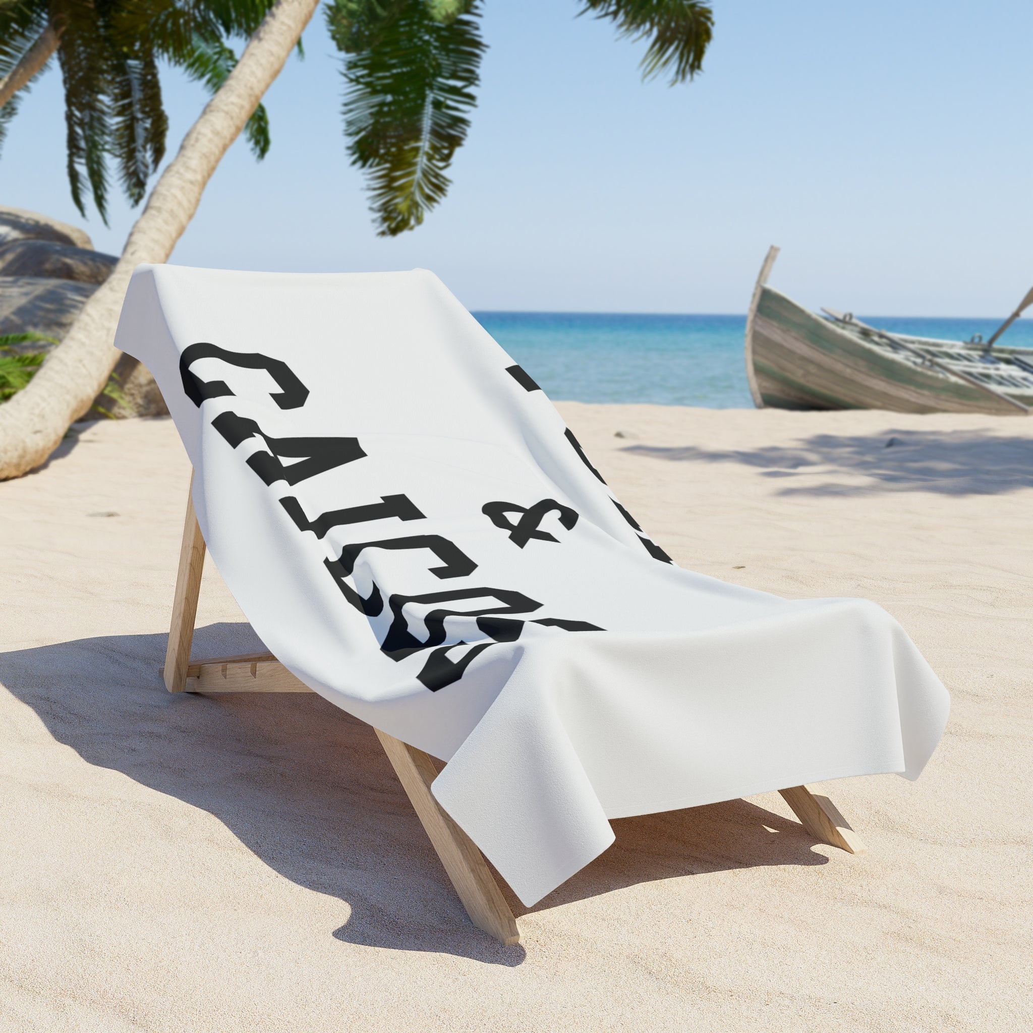 Turks & Caicos Slogan Series Beach Towel — Premium Oversized | BY CHARLES
