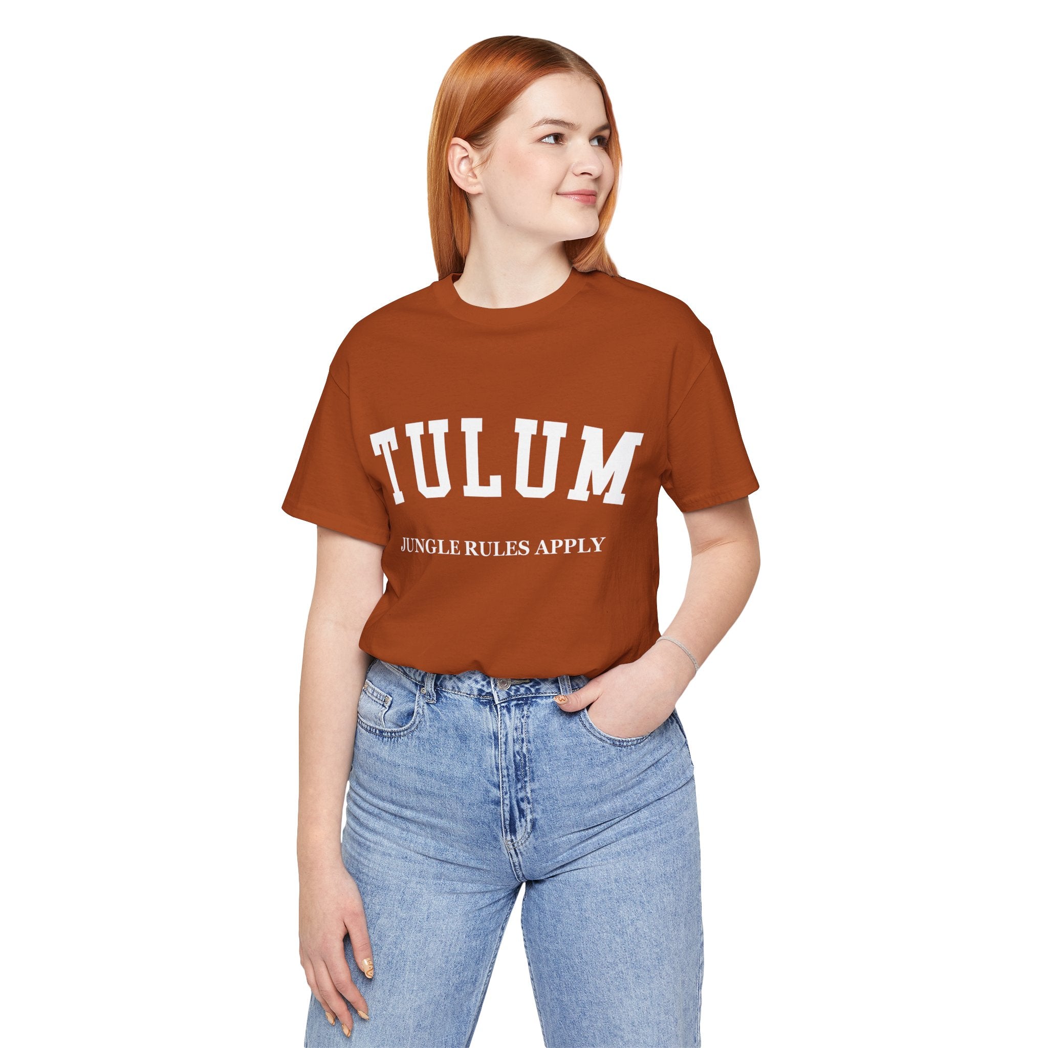 Tulum Collegiate — 100% Cotton Premium Unisex T-Shirt | BY CHARLES