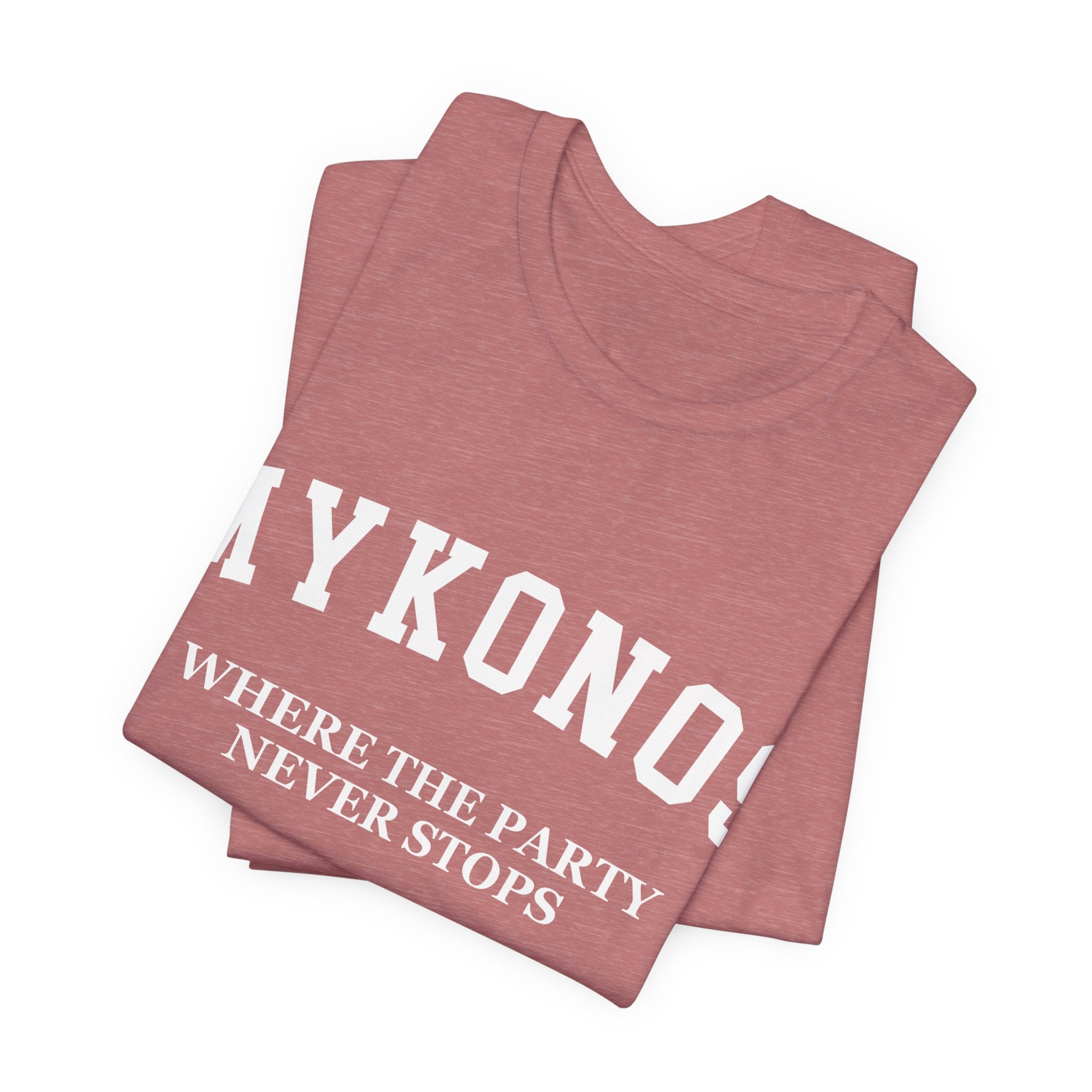 Mykonos Collegiate — 100% Cotton Premium Unisex T-Shirt | BY CHARLES