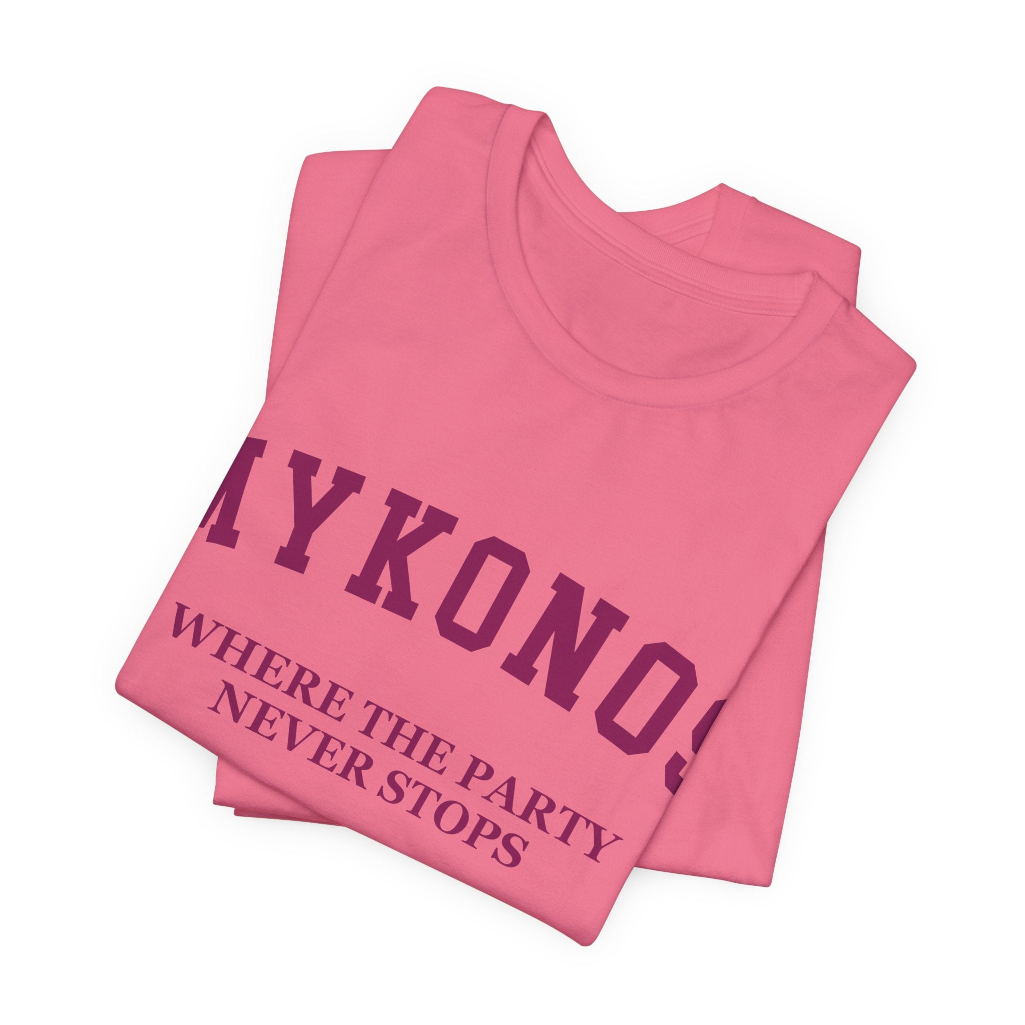 Mykonos Collegiate — 100% Cotton Premium Unisex T-Shirt | BY CHARLES