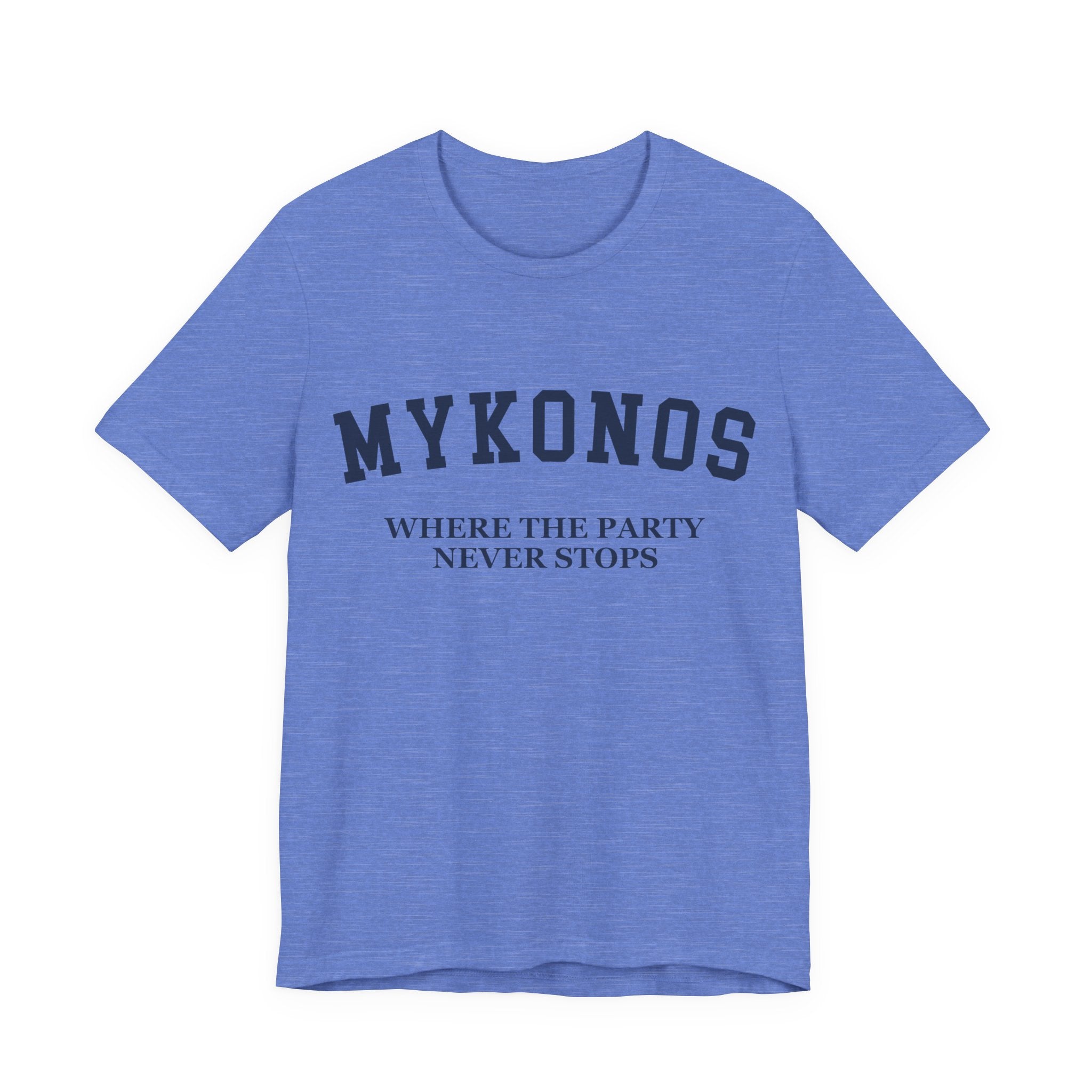Mykonos Collegiate — 100% Cotton Premium Unisex T-Shirt | BY CHARLES