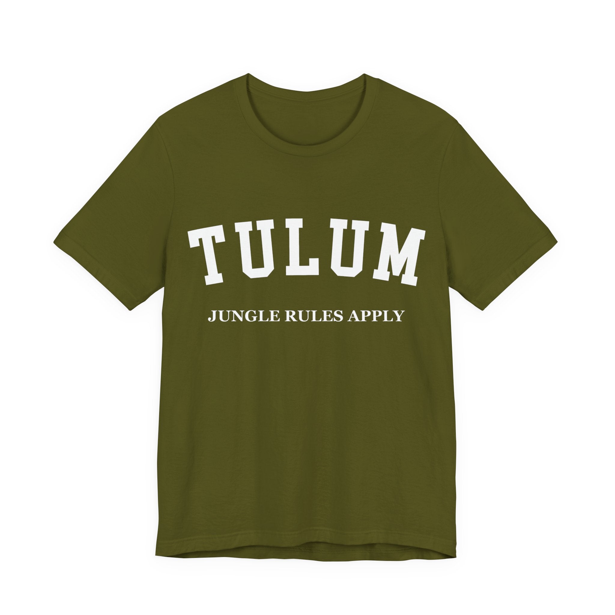 Tulum Collegiate — 100% Cotton Premium Unisex T-Shirt | BY CHARLES