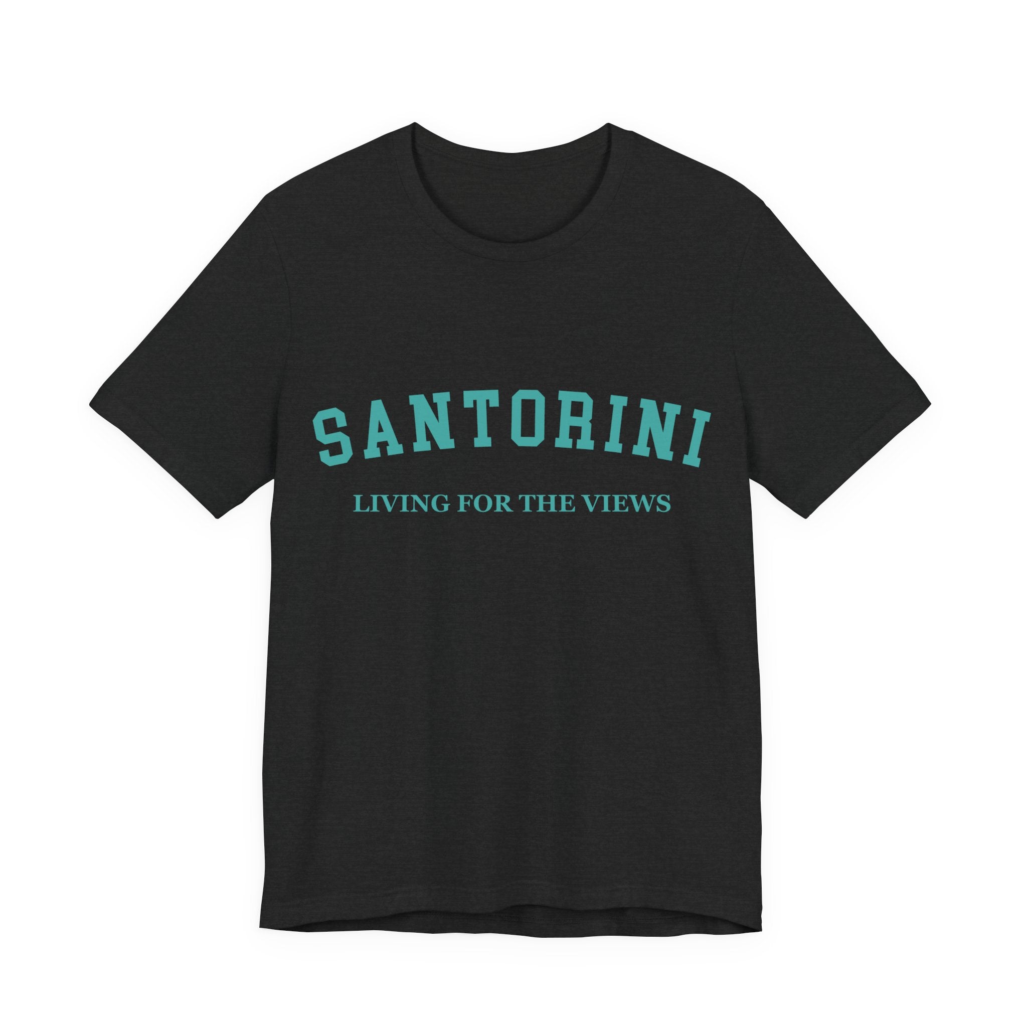 Santorini Collegiate — 100% Cotton Premium Unisex T-Shirt | BY CHARLES