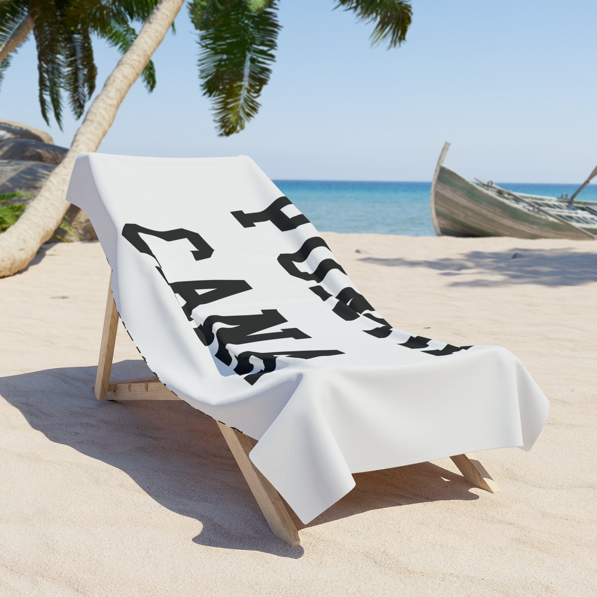Punta Cana Slogan Series Beach Towel — Premium Oversized | BY CHARLES