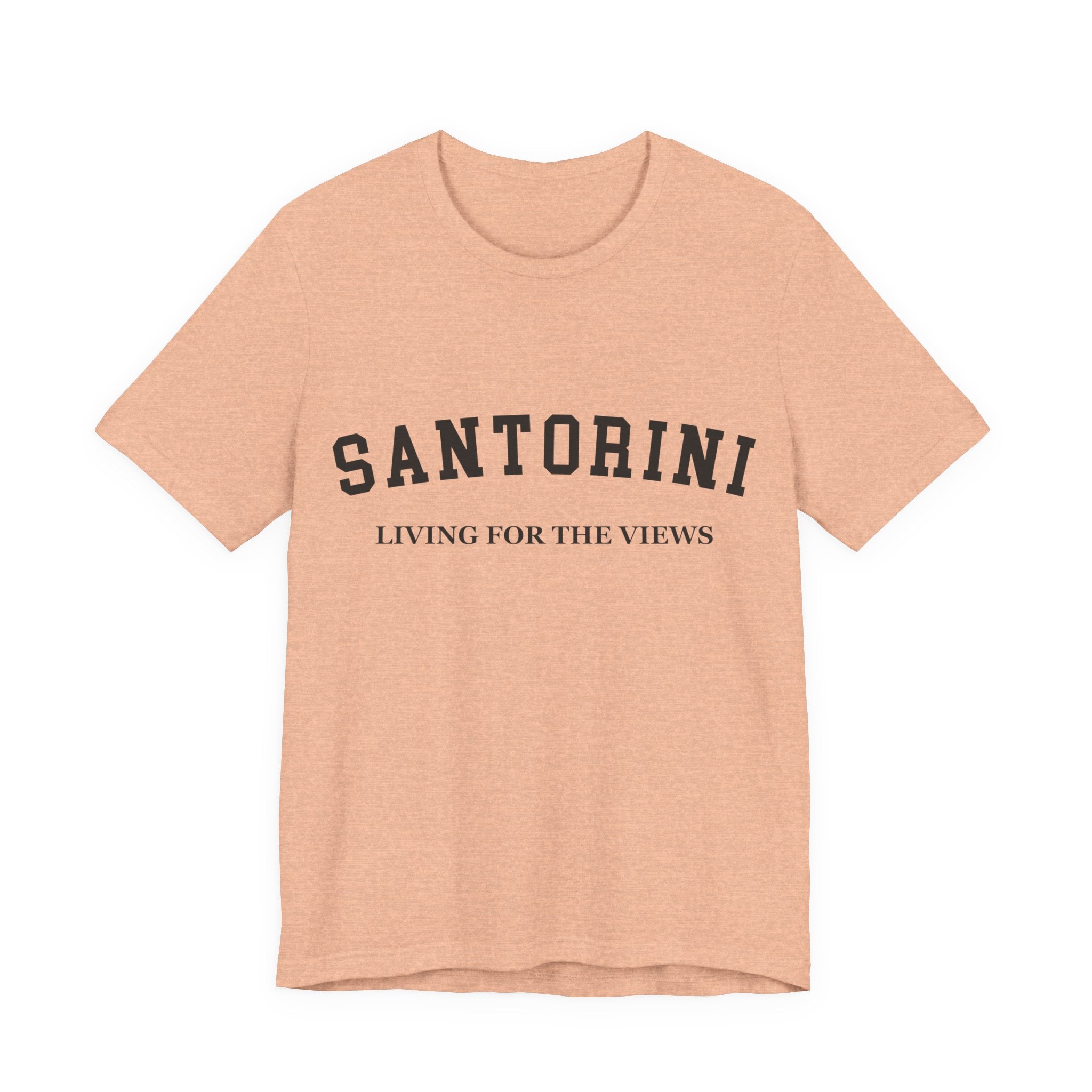 Santorini Collegiate — 100% Cotton Premium Unisex T-Shirt | BY CHARLES