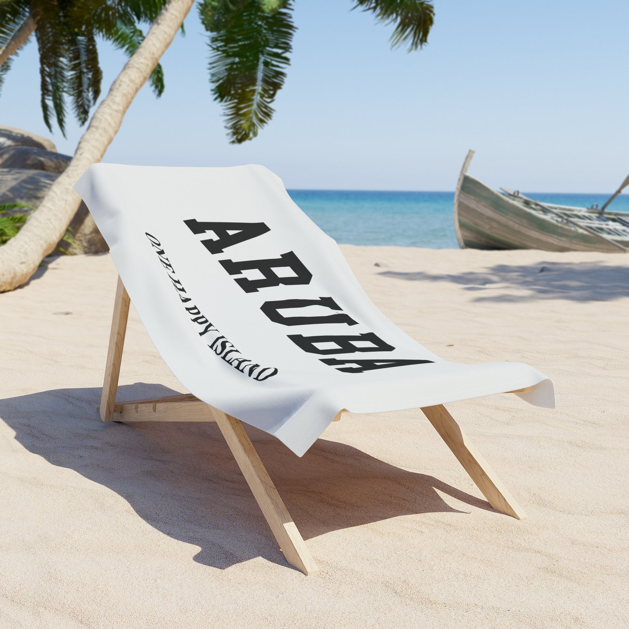 Aruba Slogan Series Beach Towel — Premium Oversized | BY CHARLES