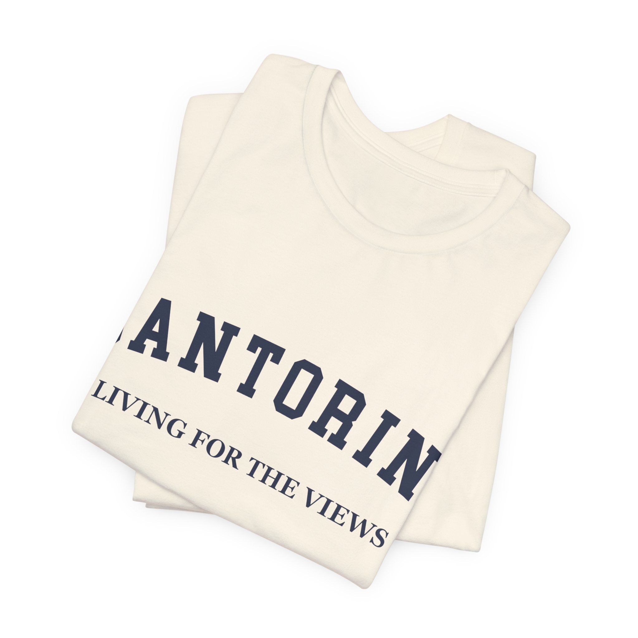 Santorini Collegiate — 100% Cotton Premium Unisex T-Shirt | BY CHARLES