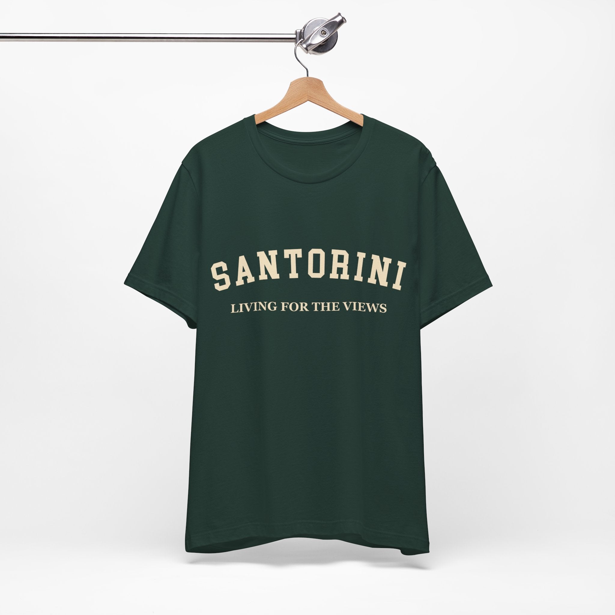 Santorini Collegiate — 100% Cotton Premium Unisex T-Shirt | BY CHARLES