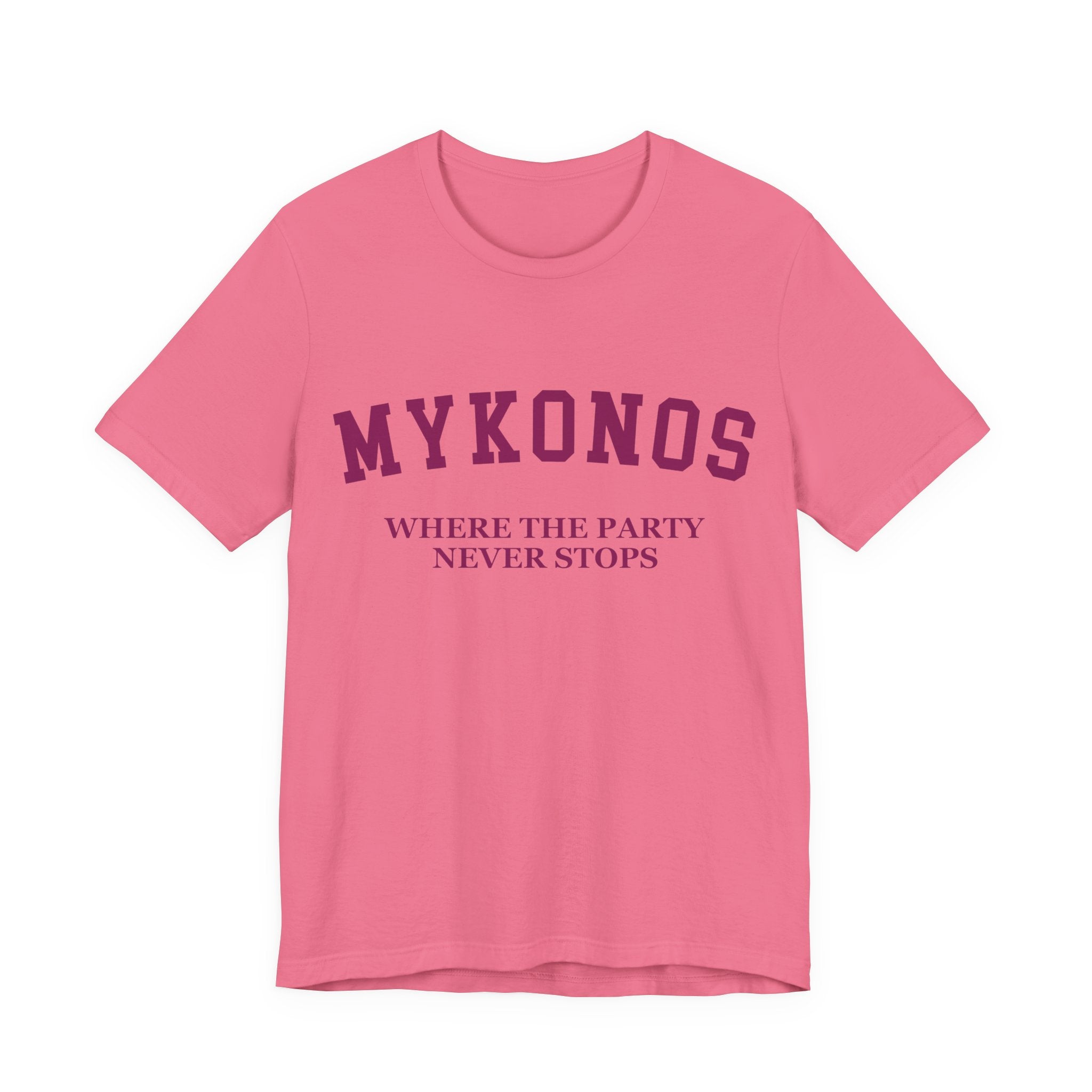 Mykonos Collegiate — 100% Cotton Premium Unisex T-Shirt | BY CHARLES