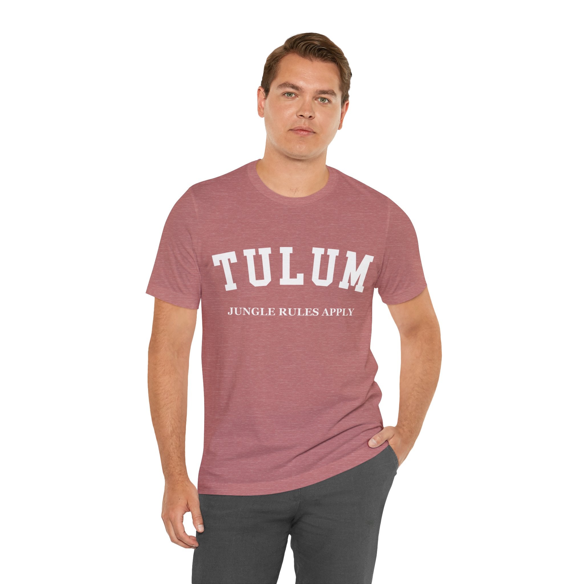 Tulum Collegiate — 100% Cotton Premium Unisex T-Shirt | BY CHARLES