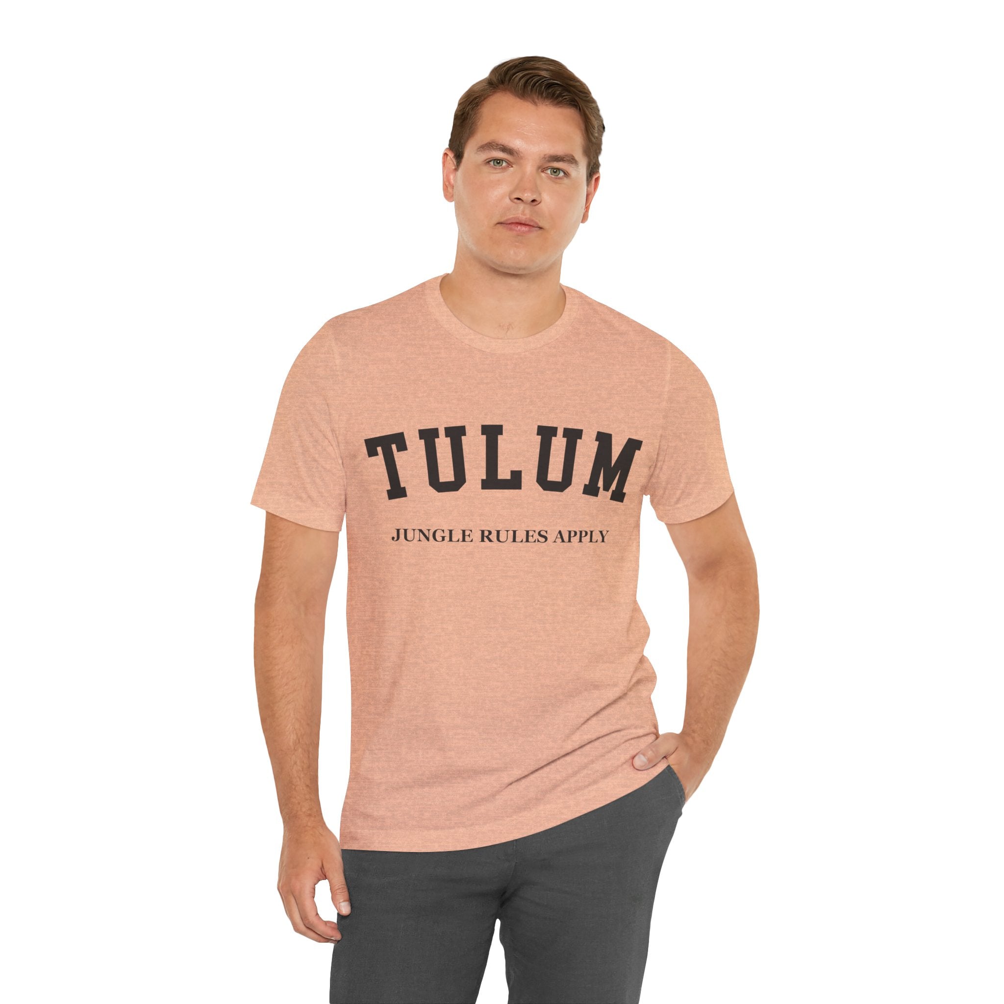 Tulum Collegiate — 100% Cotton Premium Unisex T-Shirt | BY CHARLES