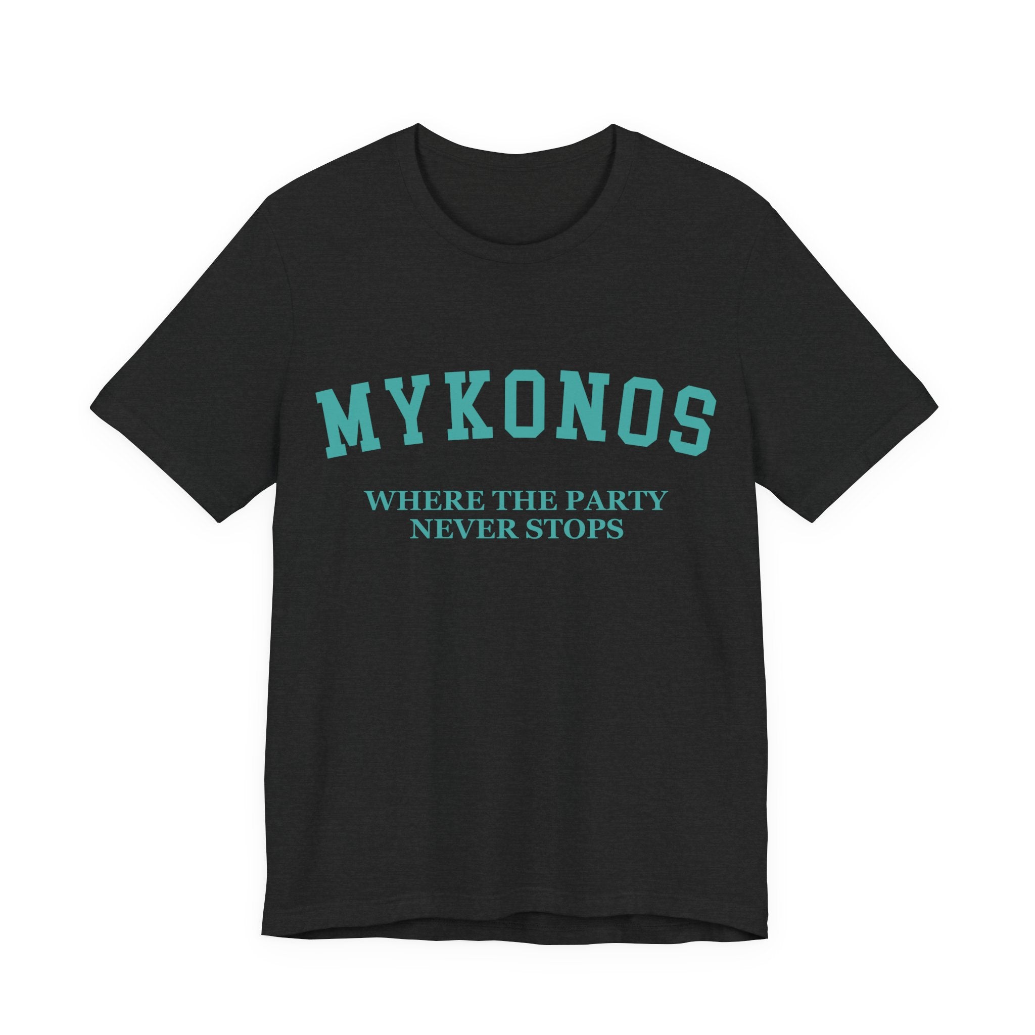 Mykonos Collegiate — 100% Cotton Premium Unisex T-Shirt | BY CHARLES