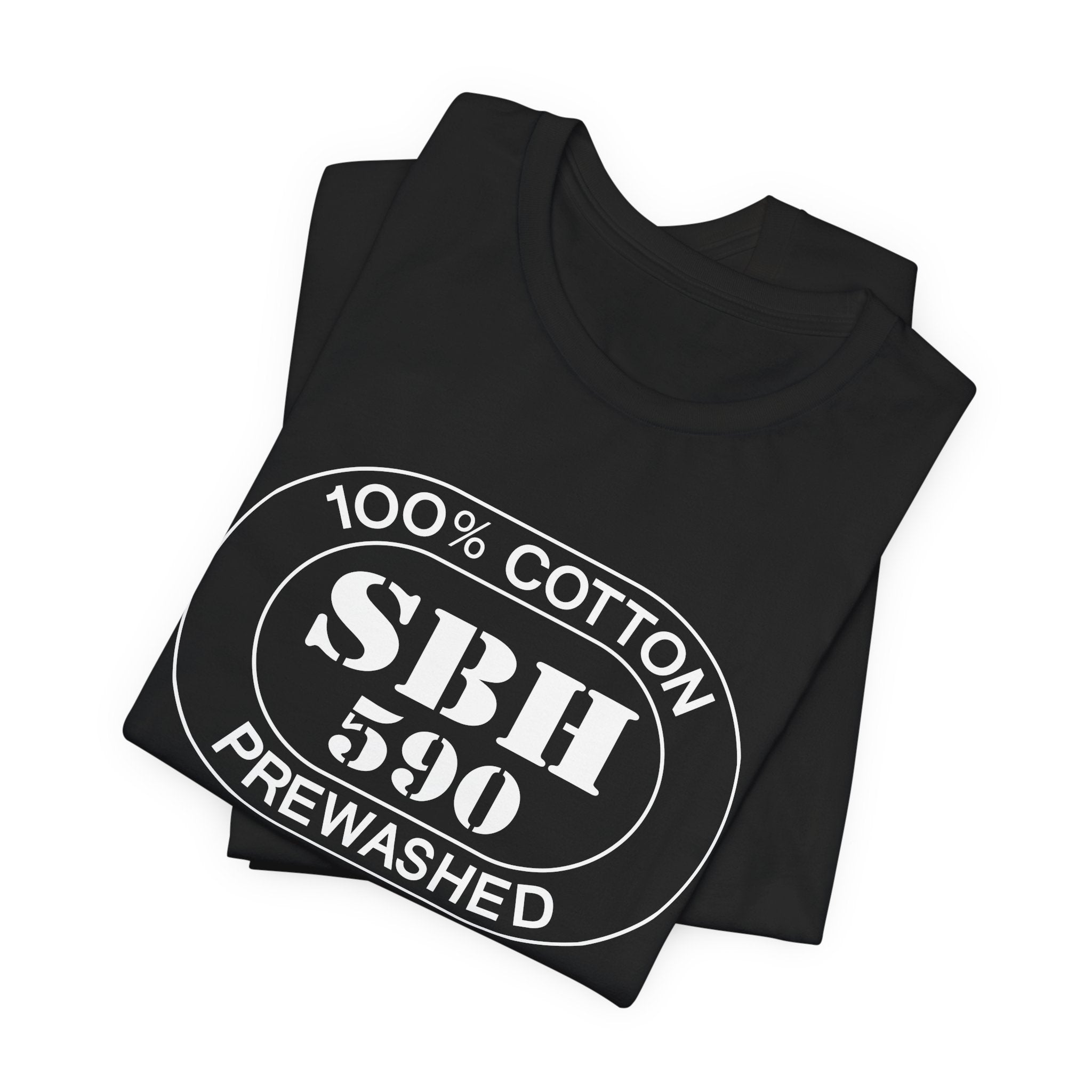 St. Barts Airport Oval tee in black, alternate view