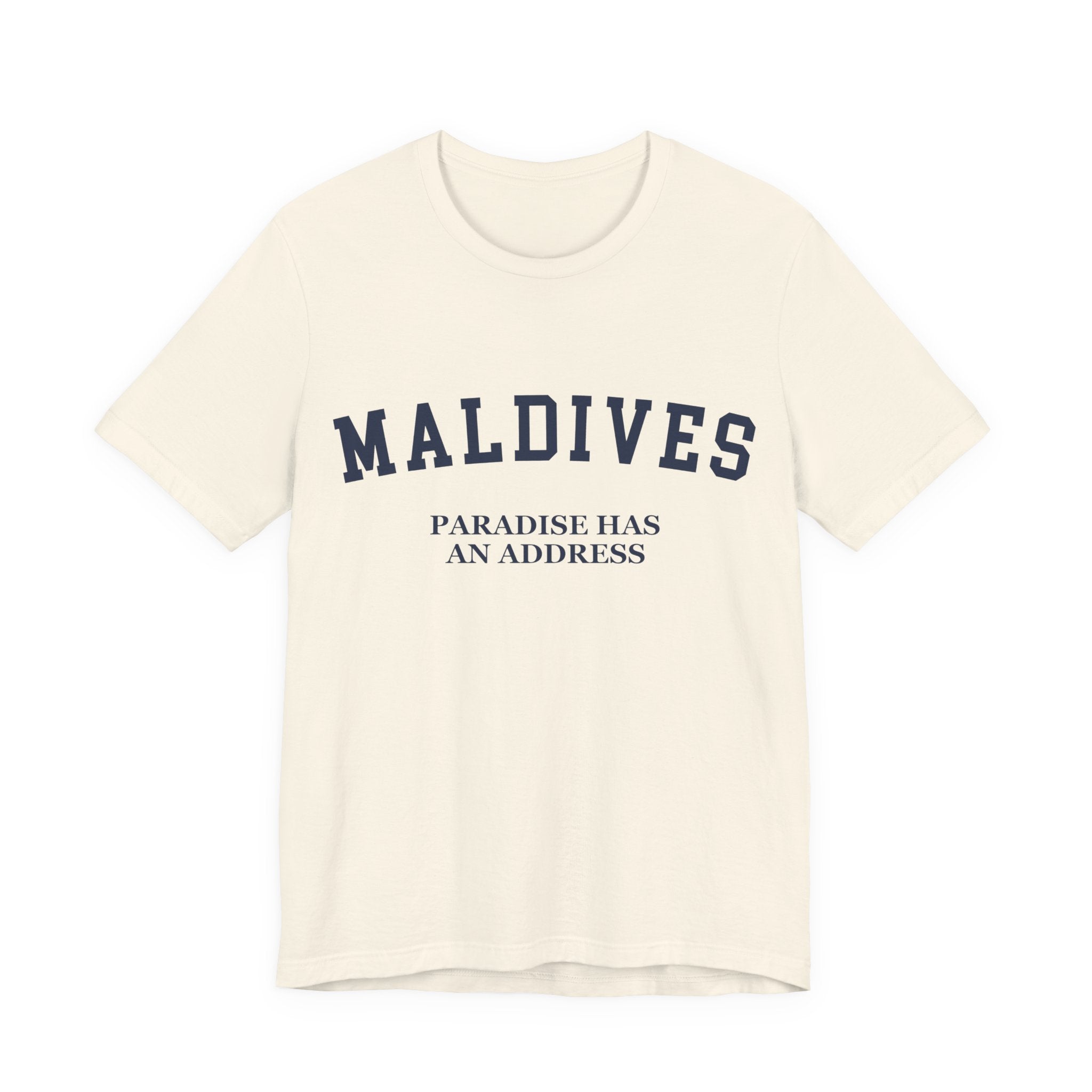 Maldives Collegiate — 100% Cotton Premium Unisex T-Shirt | BY CHARLES
