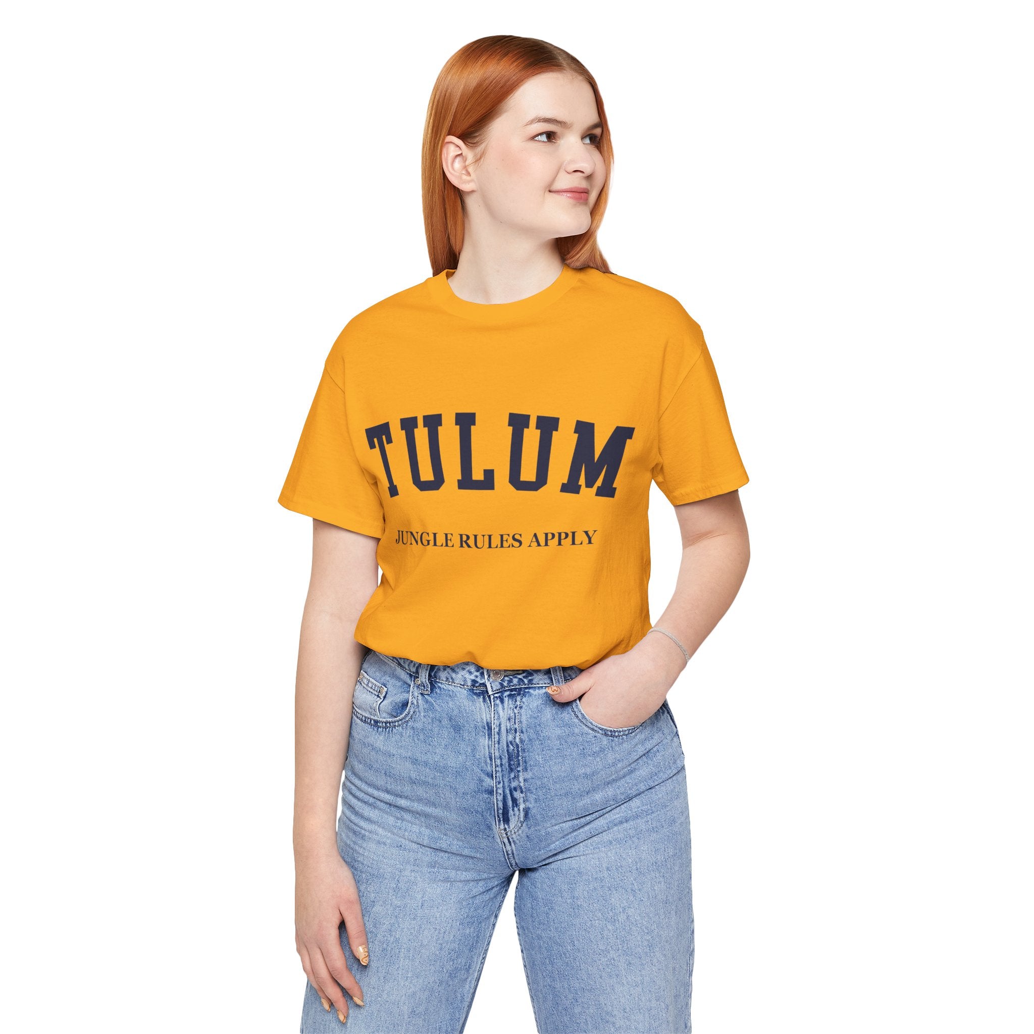 Tulum Collegiate — 100% Cotton Premium Unisex T-Shirt | BY CHARLES