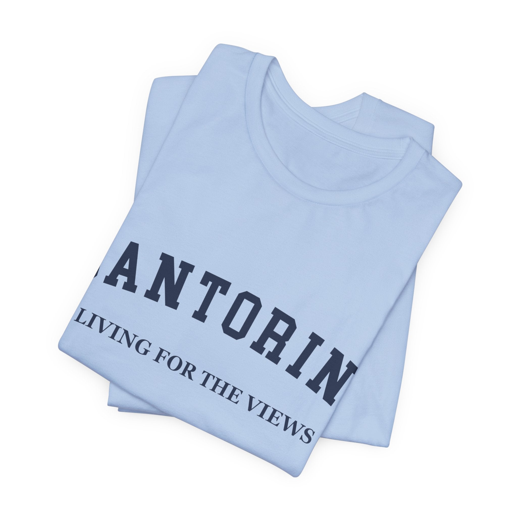 Santorini Collegiate — 100% Cotton Premium Unisex T-Shirt | BY CHARLES