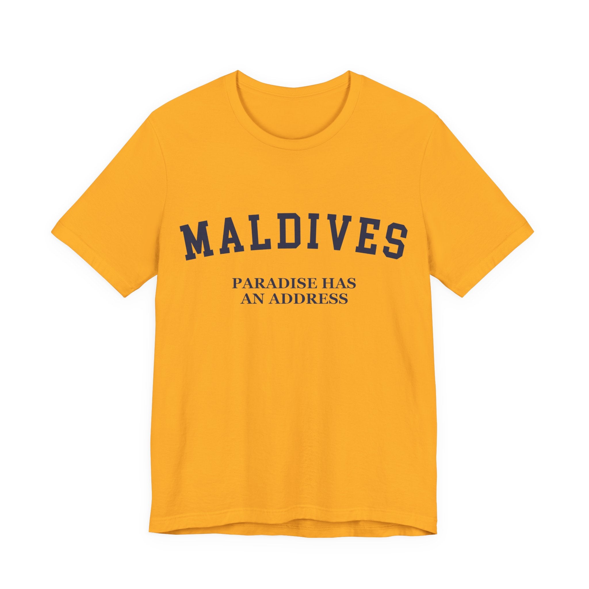 Maldives Collegiate — 100% Cotton Premium Unisex T-Shirt | BY CHARLES