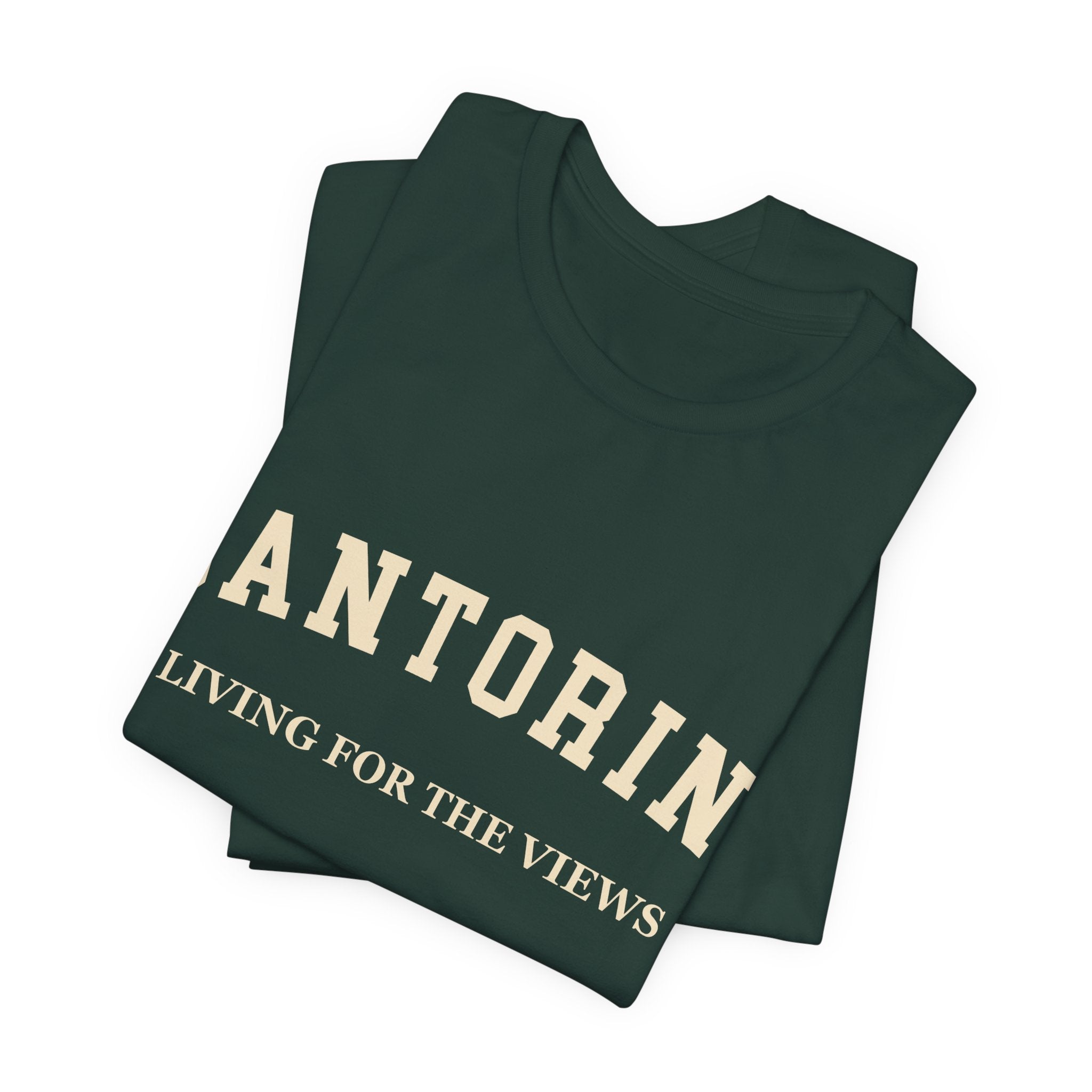 Santorini Collegiate — 100% Cotton Premium Unisex T-Shirt | BY CHARLES