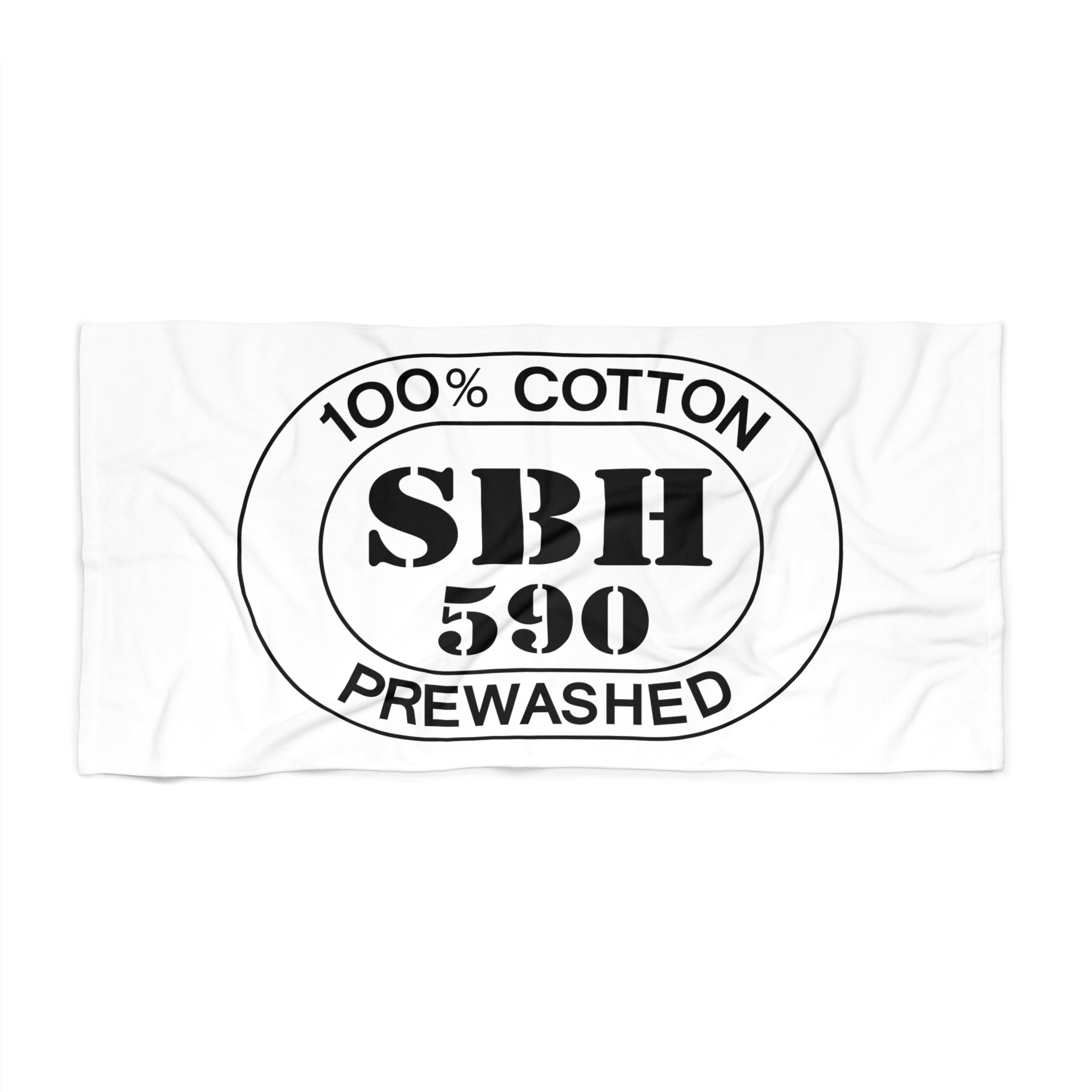 St. Barts Airport Oval Beach Towel — Premium Oversized | BY CHARLES