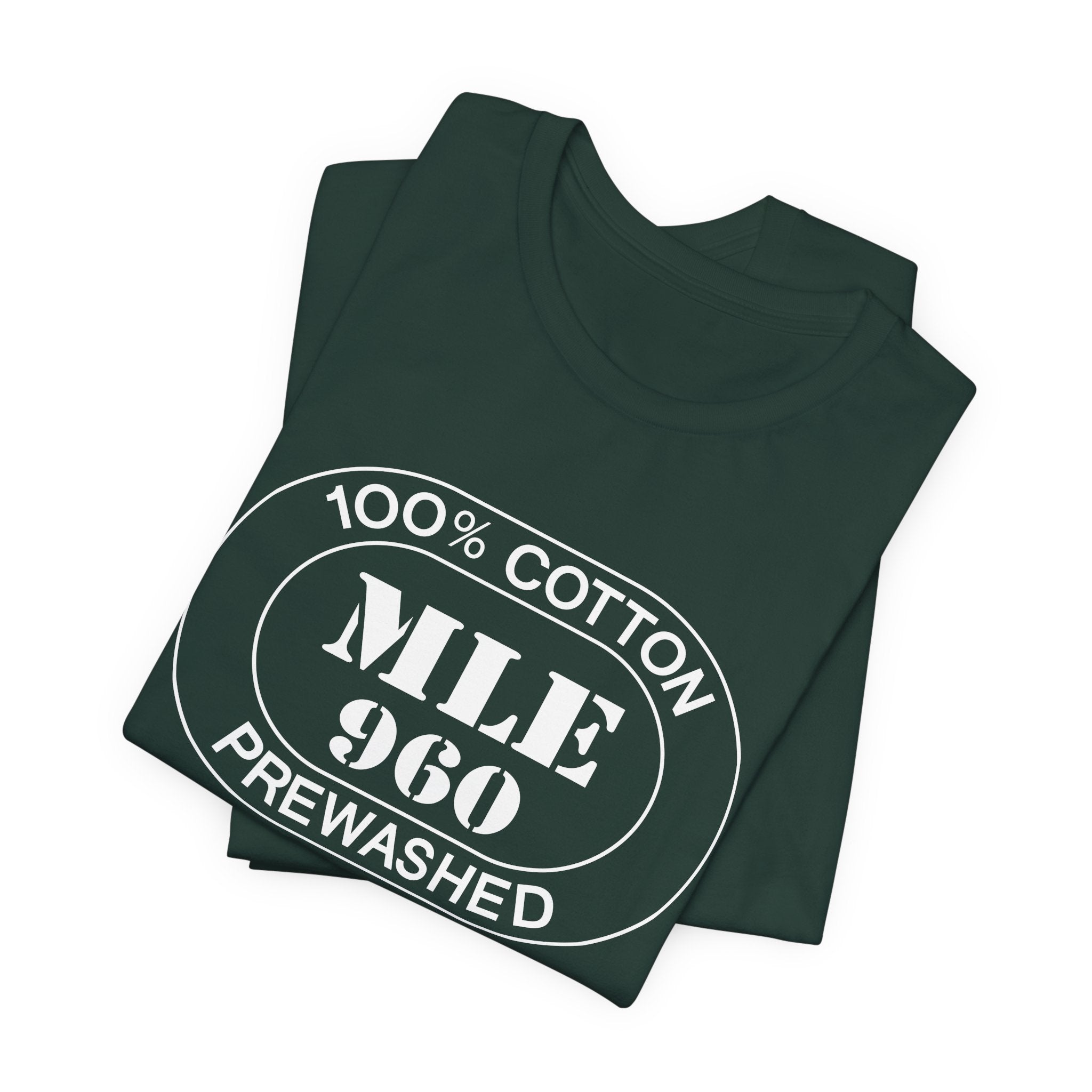 Maldives Airport Oval tee in forest, alternate view
