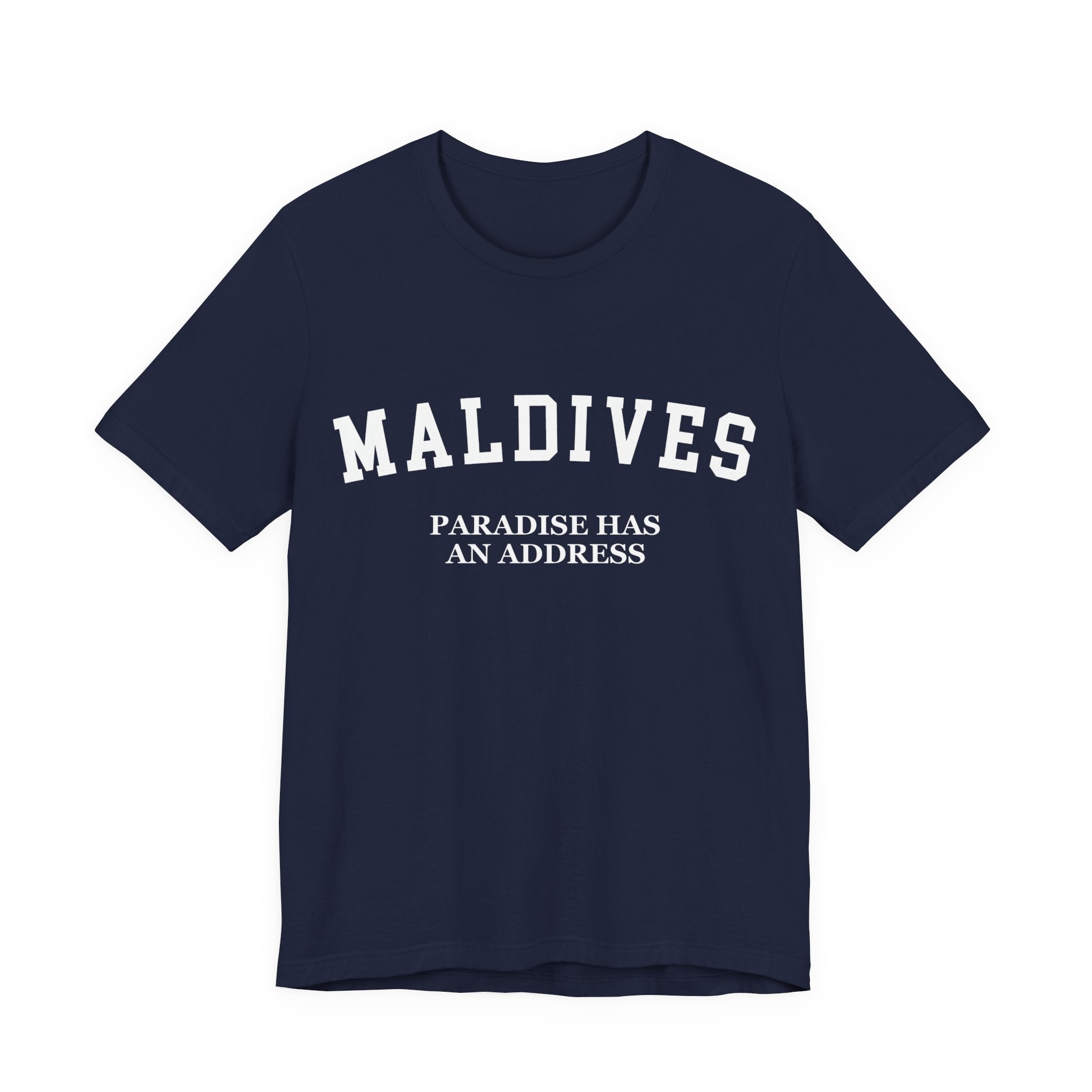 Maldives Collegiate — 100% Cotton Premium Unisex T-Shirt | BY CHARLES