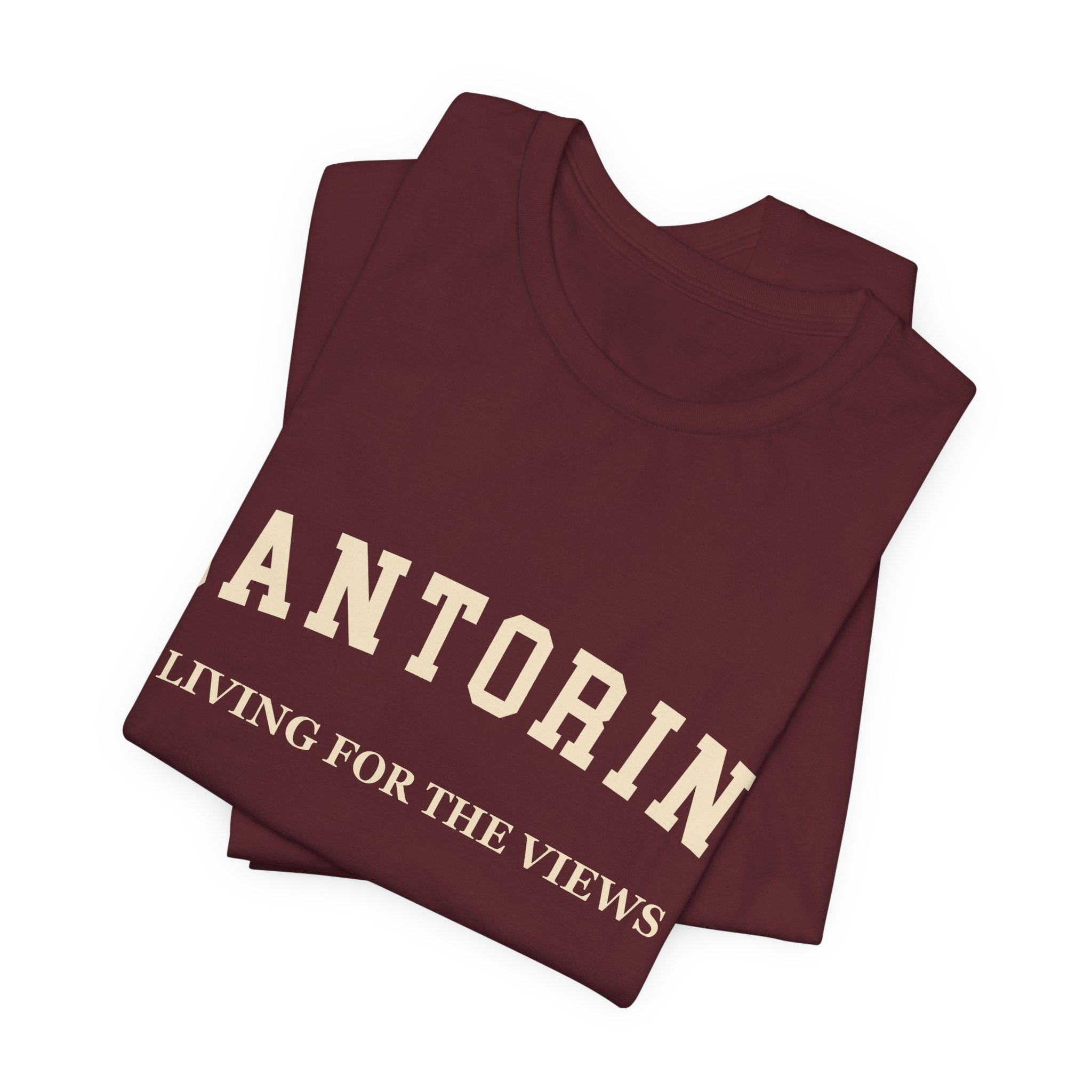 Santorini Collegiate — 100% Cotton Premium Unisex T-Shirt | BY CHARLES