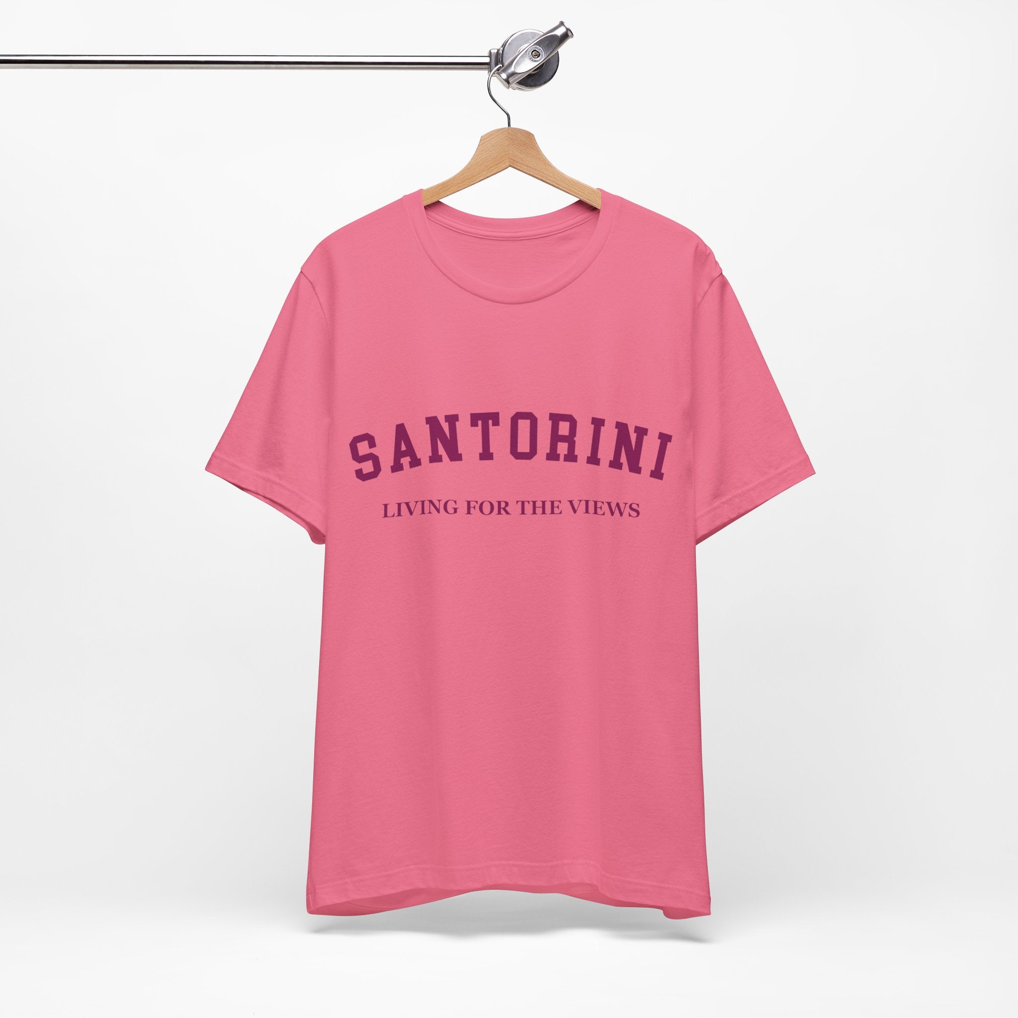 Santorini Collegiate — 100% Cotton Premium Unisex T-Shirt | BY CHARLES