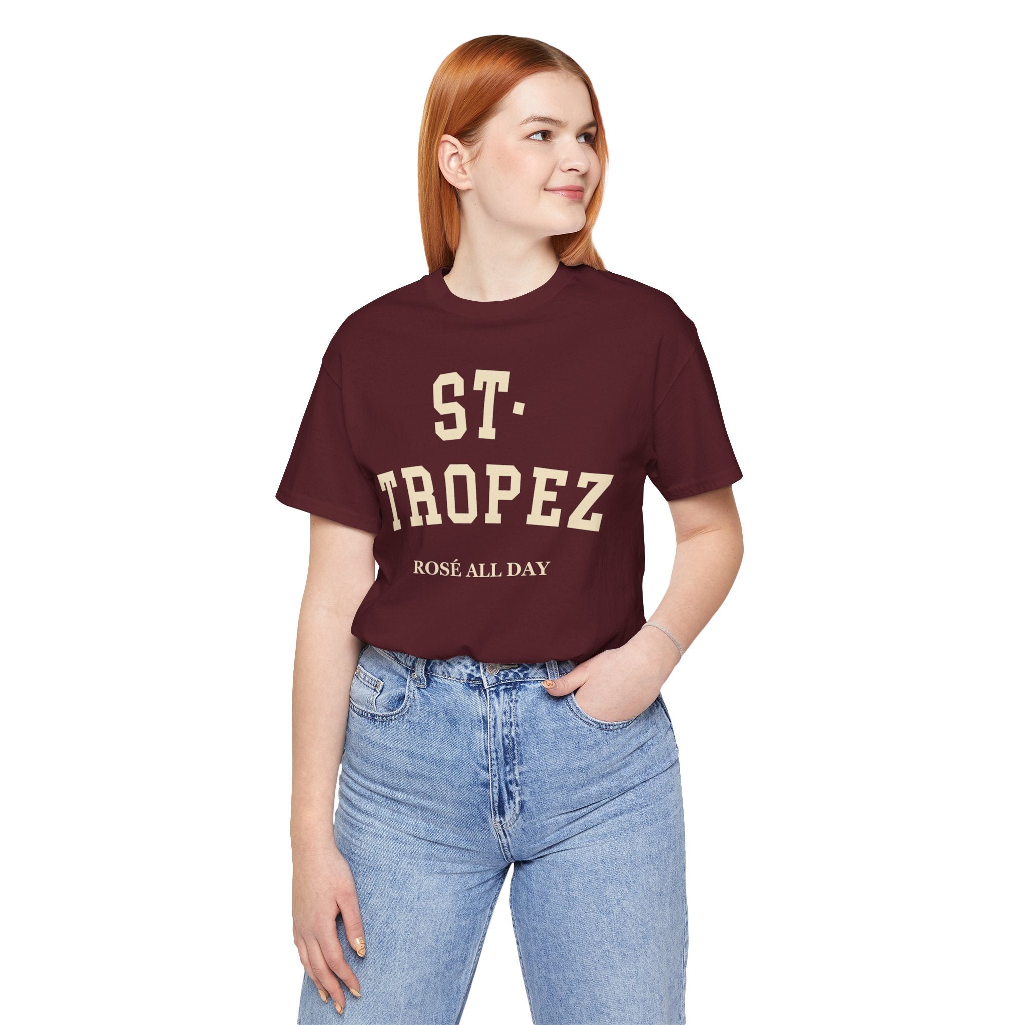 St. Tropez Collegiate — 100% Cotton Premium Unisex T-Shirt | BY CHARLES