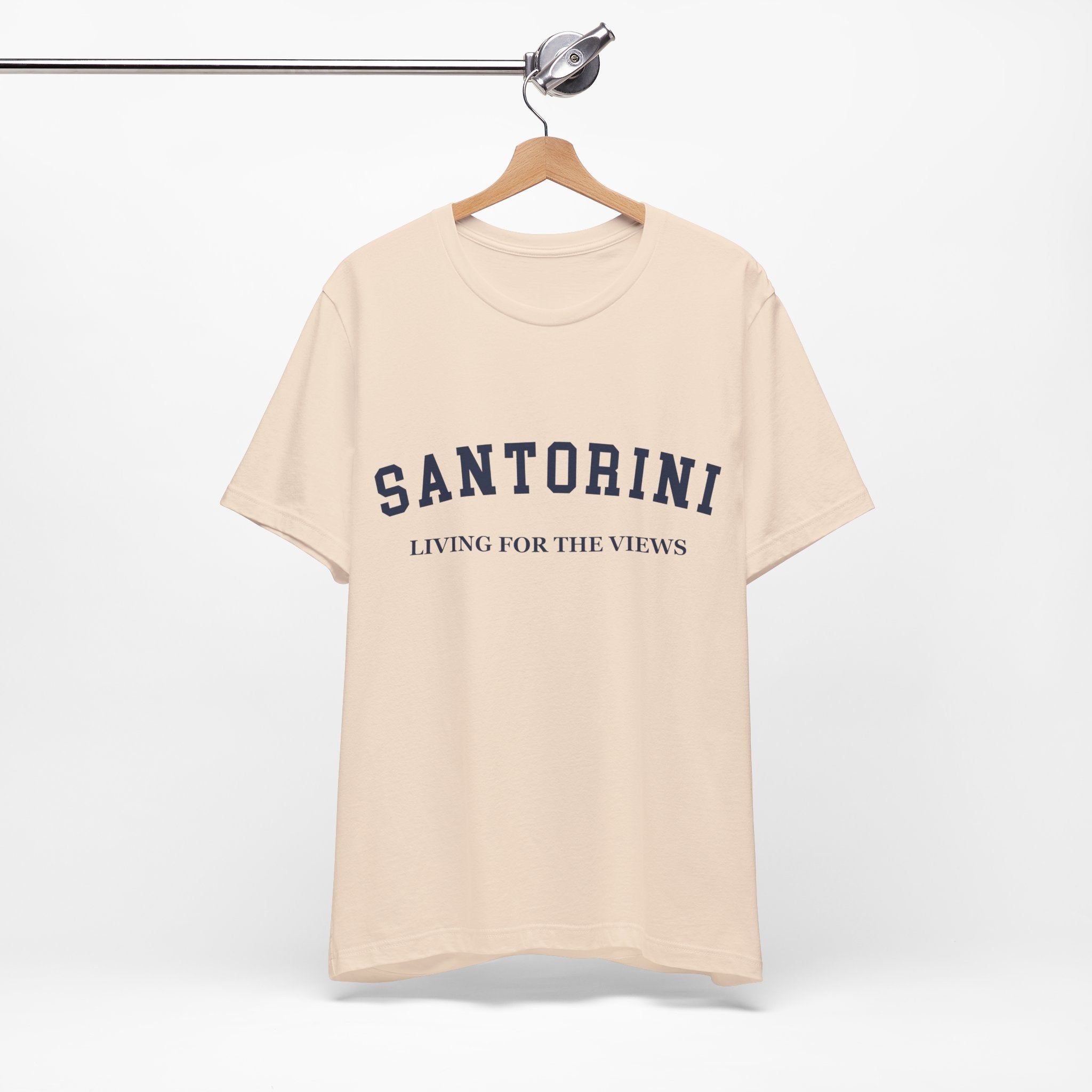 Santorini Collegiate — 100% Cotton Premium Unisex T-Shirt | BY CHARLES