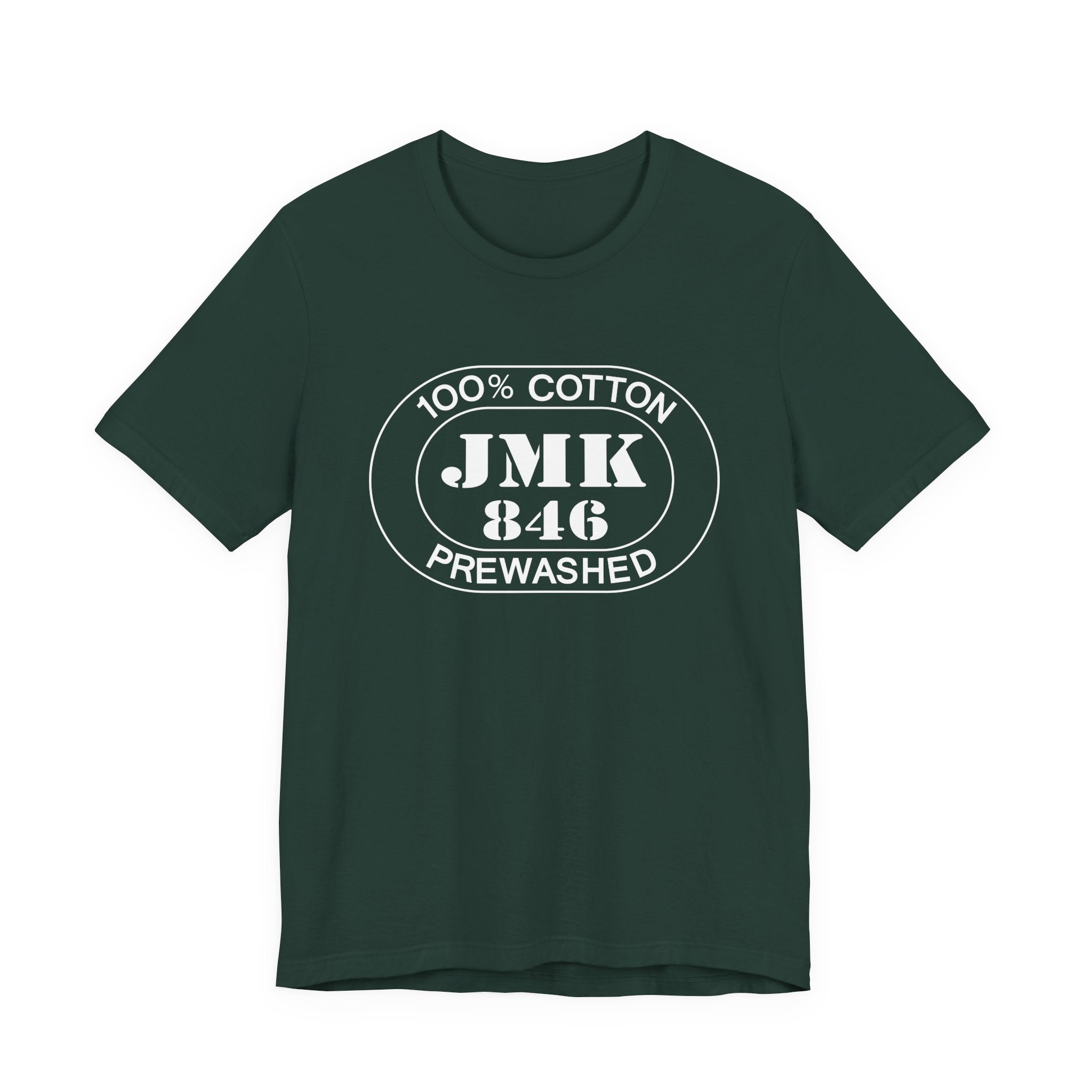 Mykonos Airport Oval tee in forest, front view