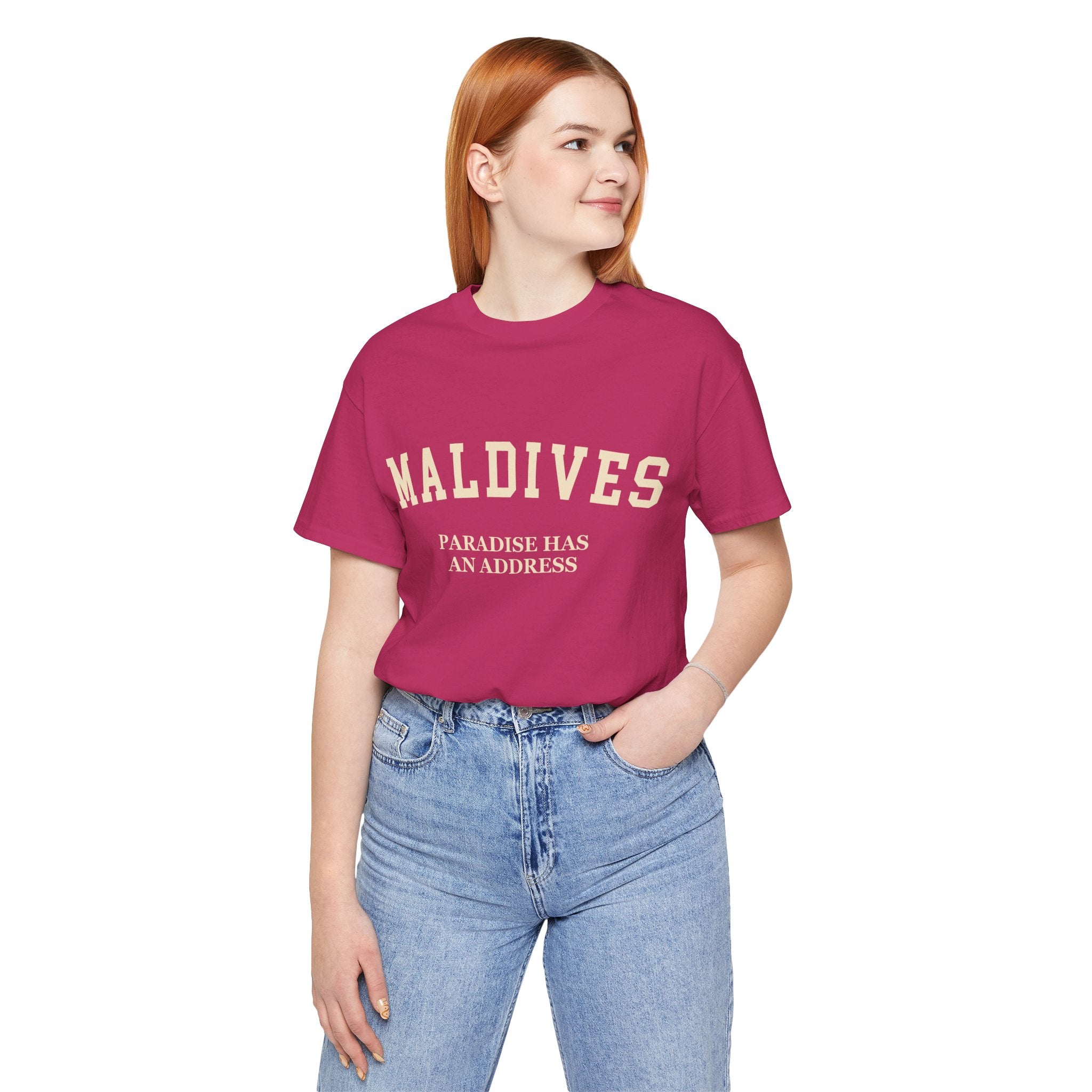 Maldives Collegiate — 100% Cotton Premium Unisex T-Shirt | BY CHARLES