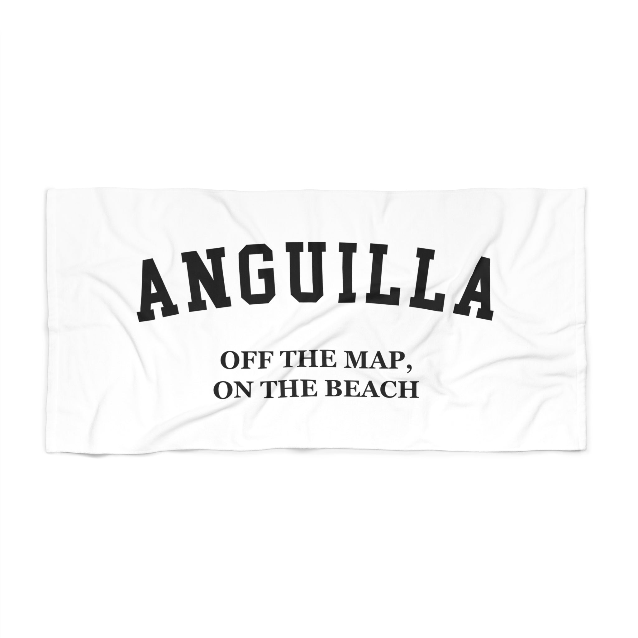 Anguilla Slogan Series Beach Towel — Premium Oversized | BY CHARLES