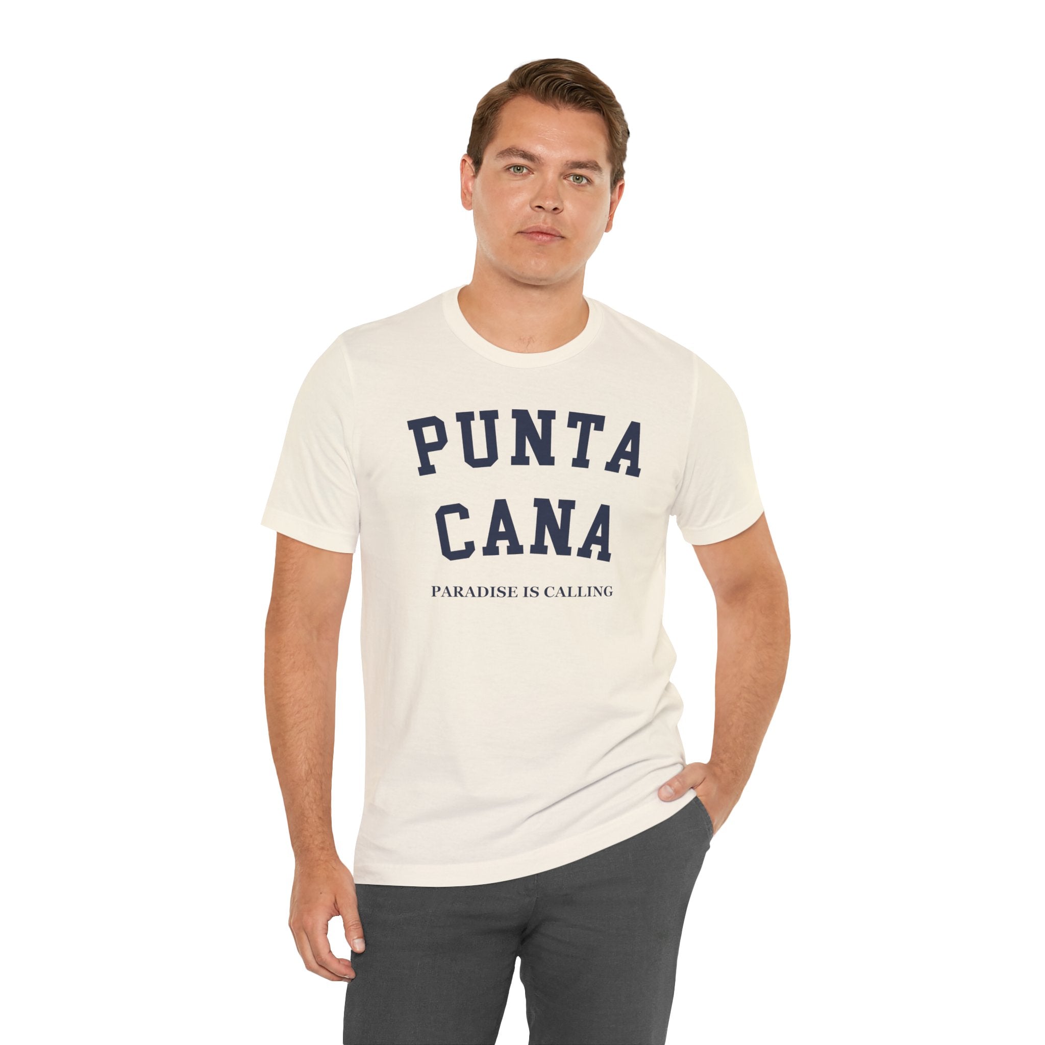 Punta Cana Collegiate — 100% Cotton Premium Unisex T-Shirt | BY CHARLES