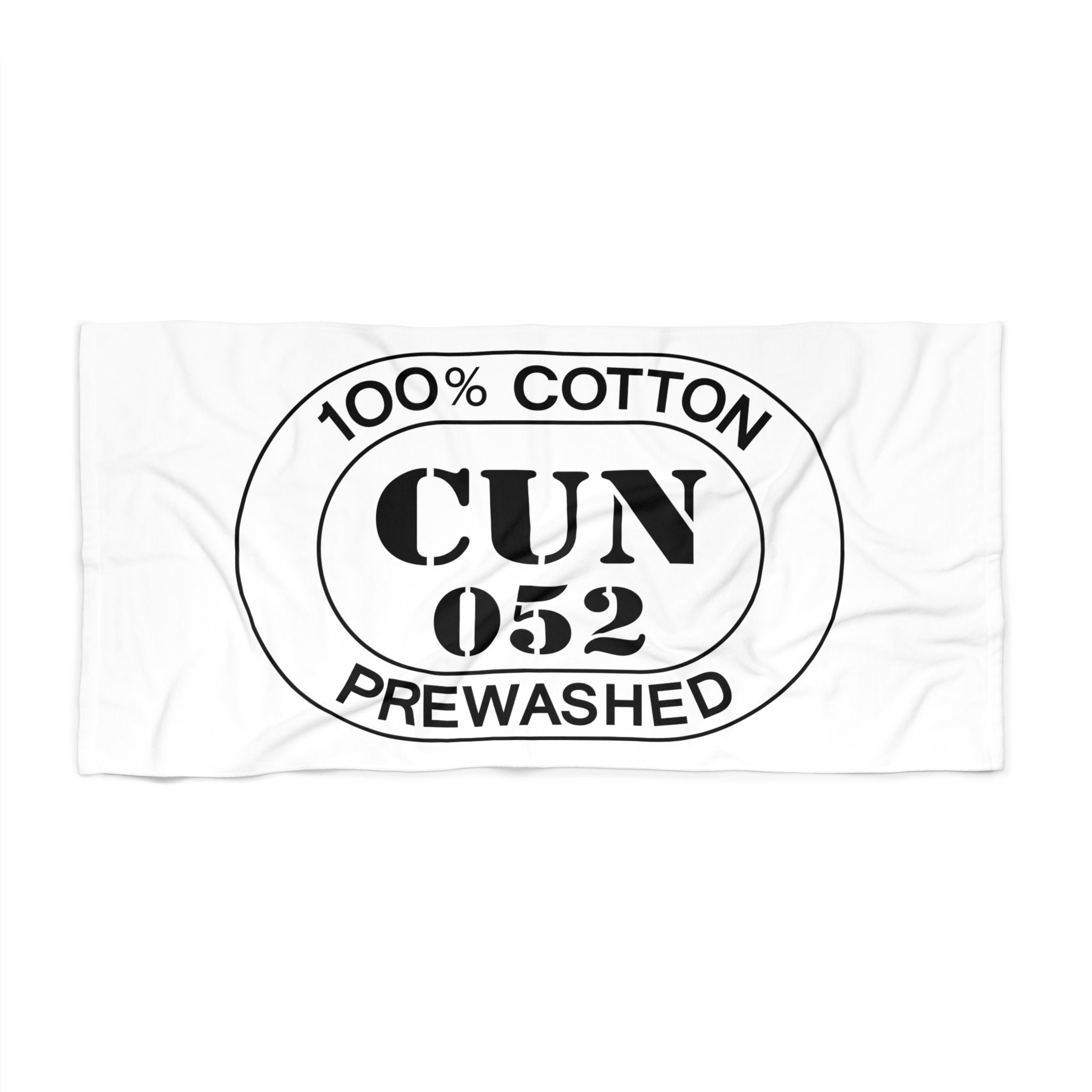 Cancun Airport Oval Beach Towel — Premium Oversized | BY CHARLES