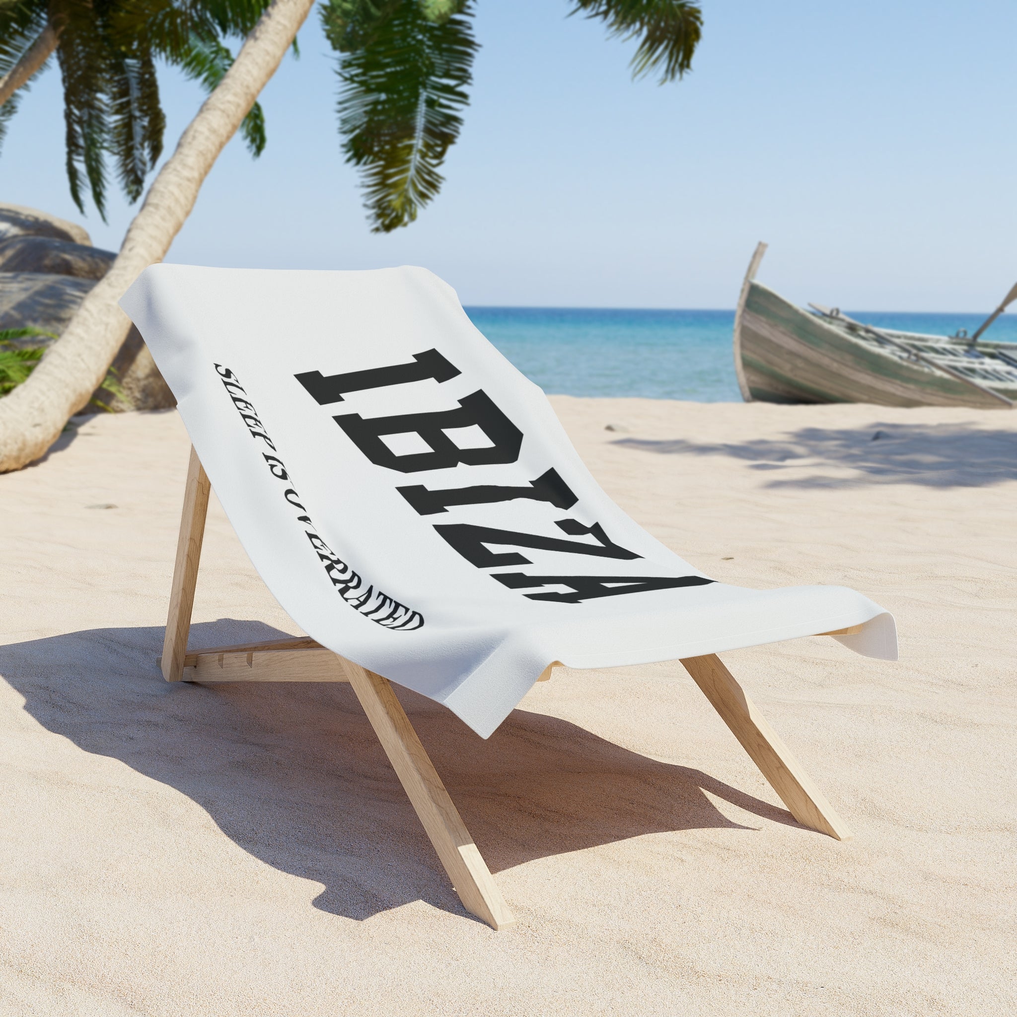 Ibiza Slogan Series Beach Towel — Premium Oversized | BY CHARLES