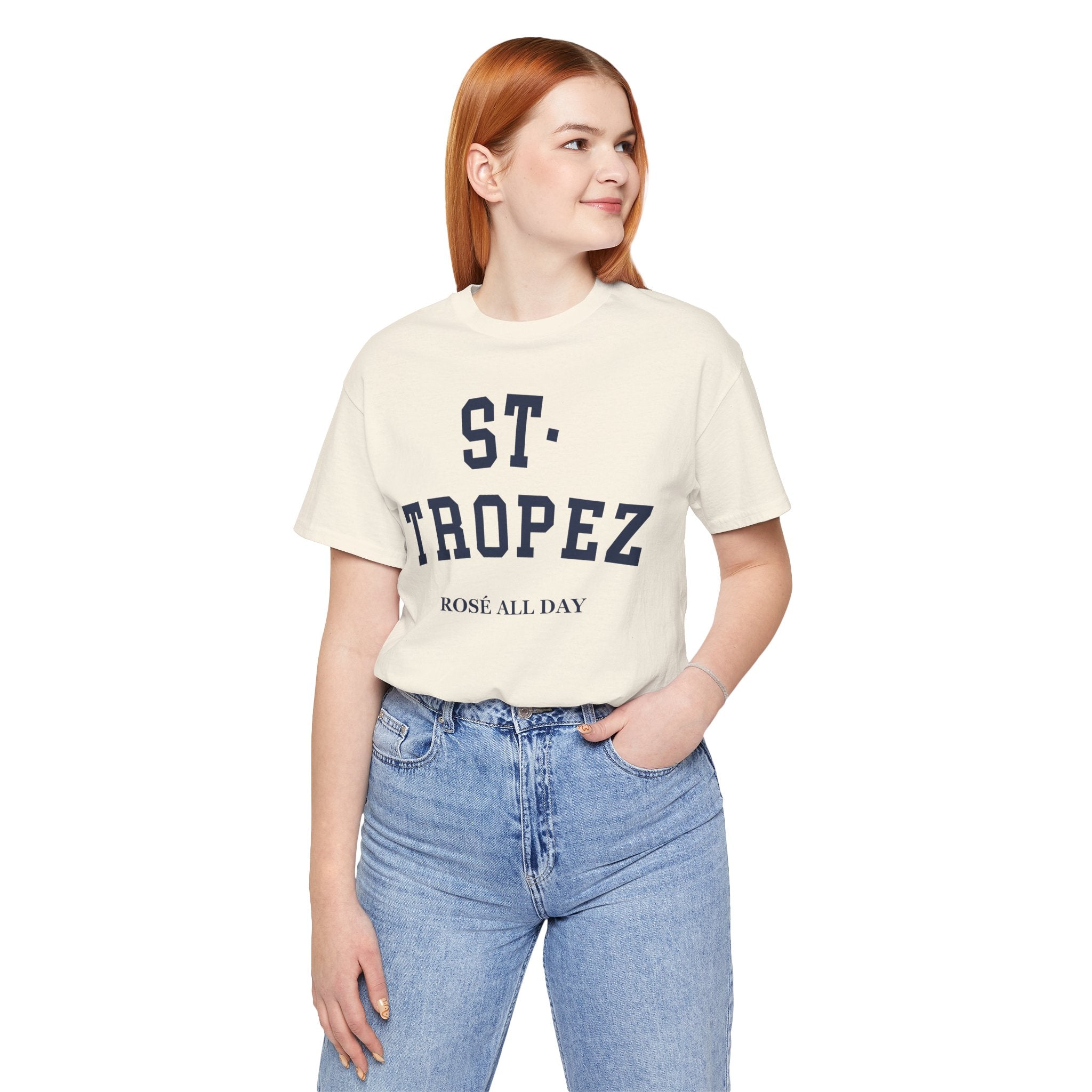 St. Tropez Collegiate — 100% Cotton Premium Unisex T-Shirt | BY CHARLES
