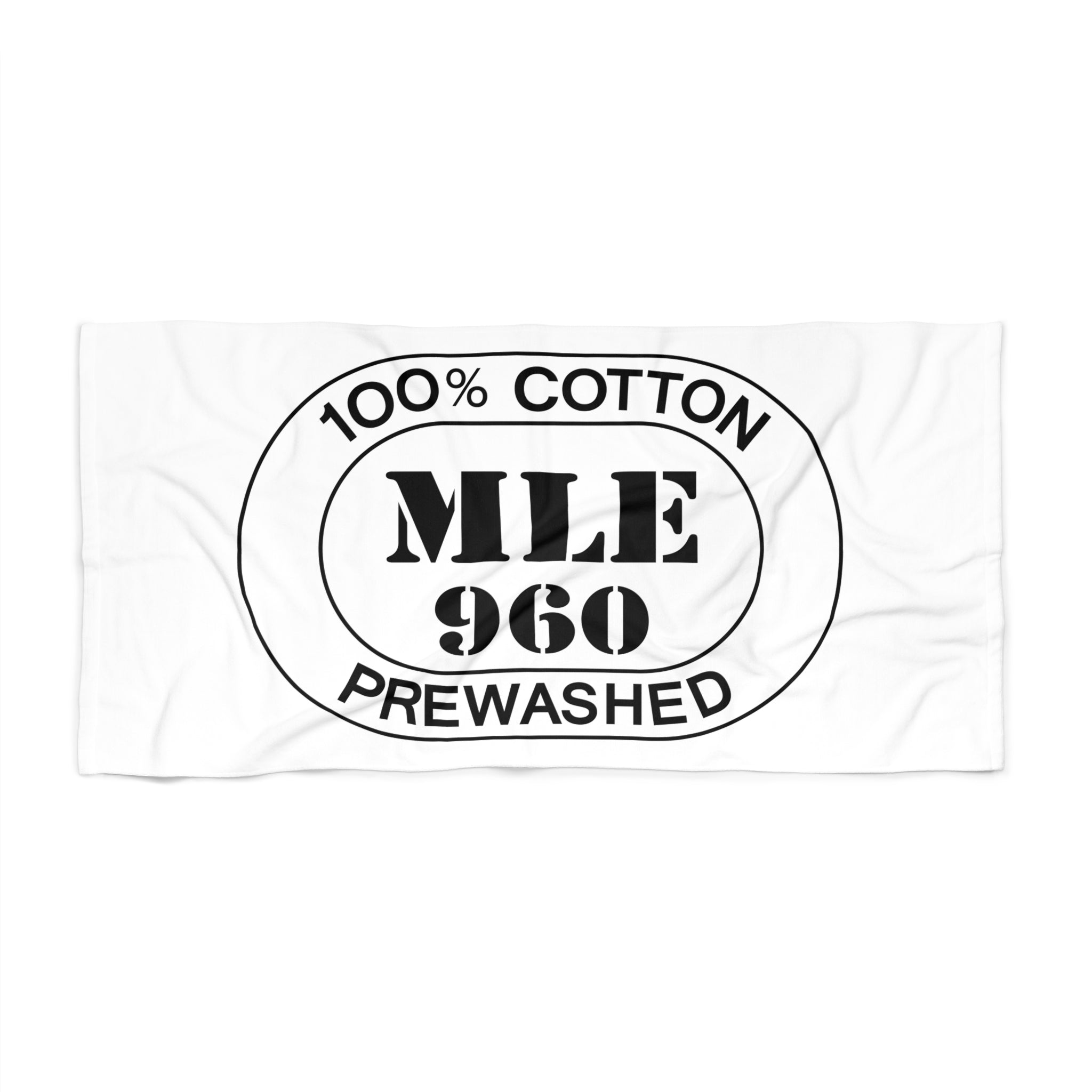 Maldives Airport Oval Beach Towel — Premium Oversized | BY CHARLES