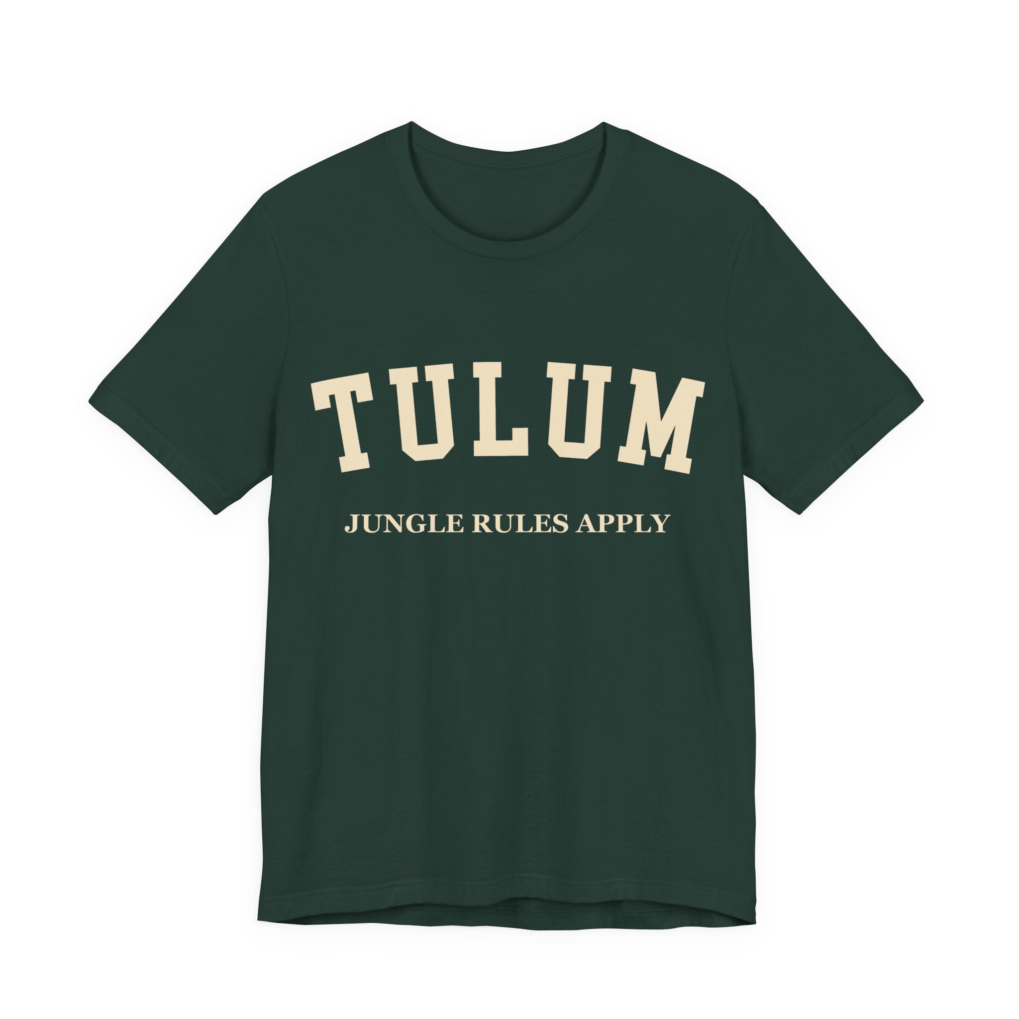 Tulum Collegiate — 100% Cotton Premium Unisex T-Shirt | BY CHARLES